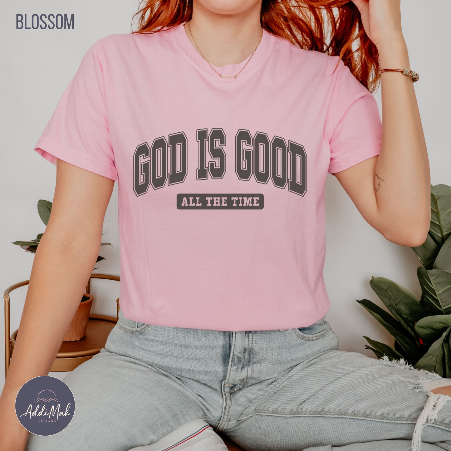 God is Good All The Time Varsity T-Shirt