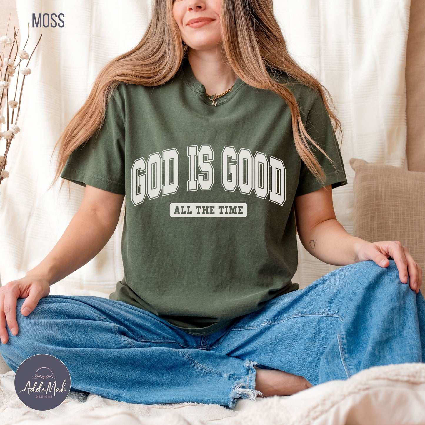 God is Good All The Time Varsity T-Shirt