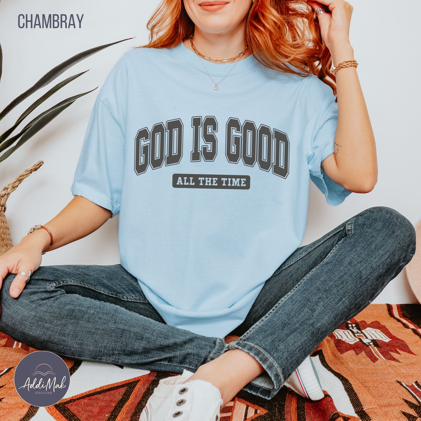 God is Good All The Time Varsity T-Shirt