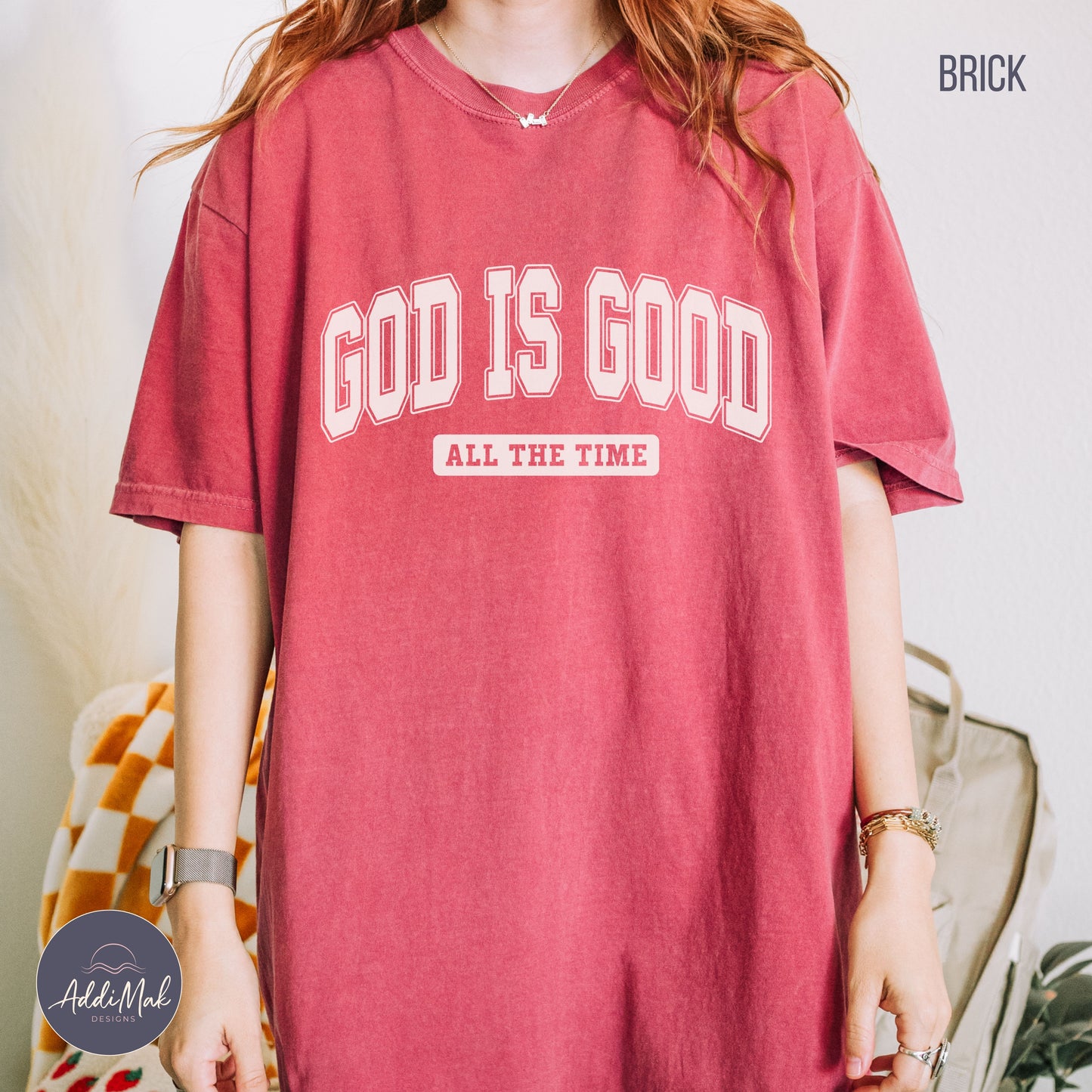 God is Good All The Time Varsity T-Shirt