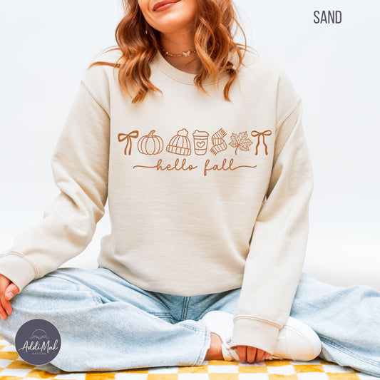 Hello Fall Doodle Sweatshirt