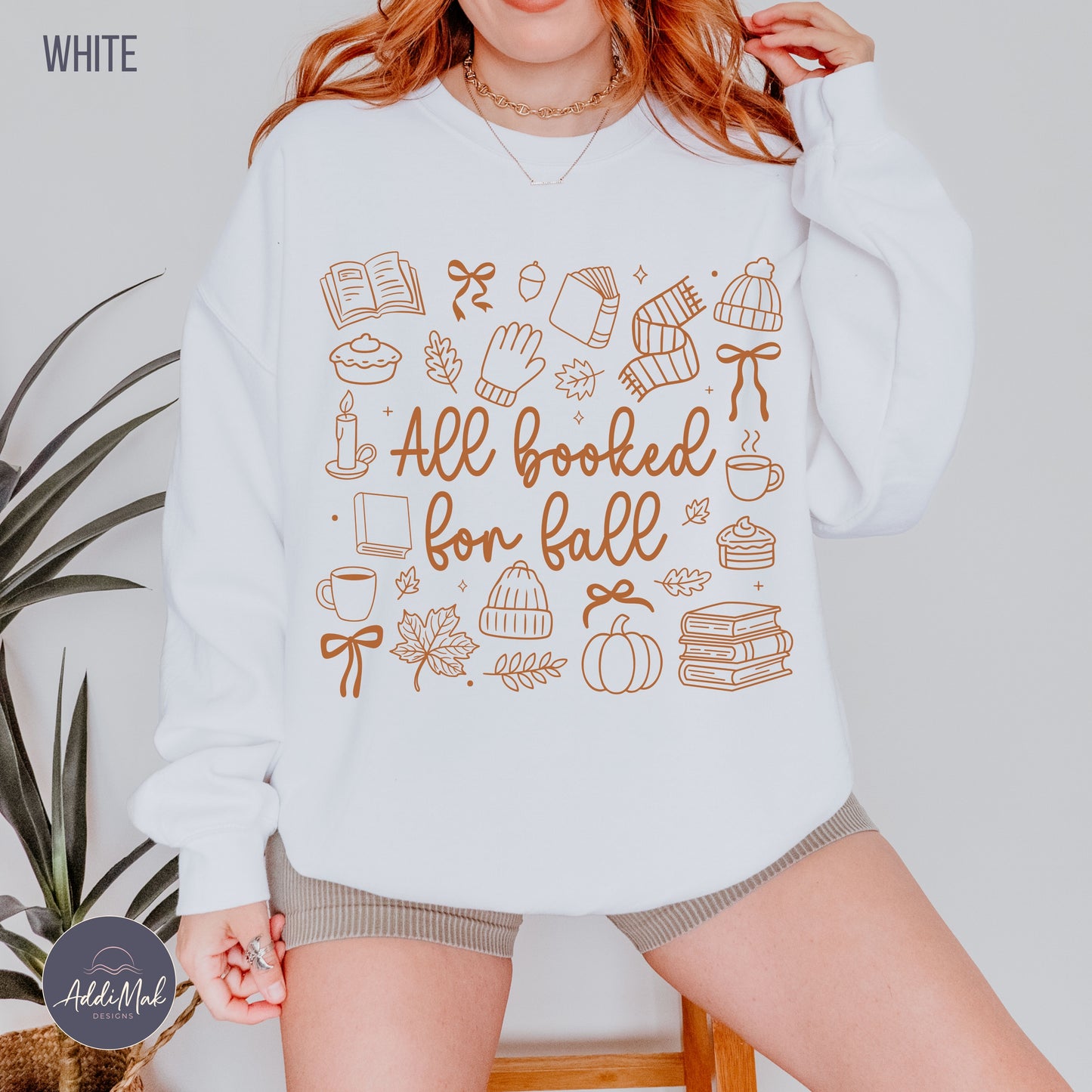 All Booked for Fall Doodle Sweatshirt