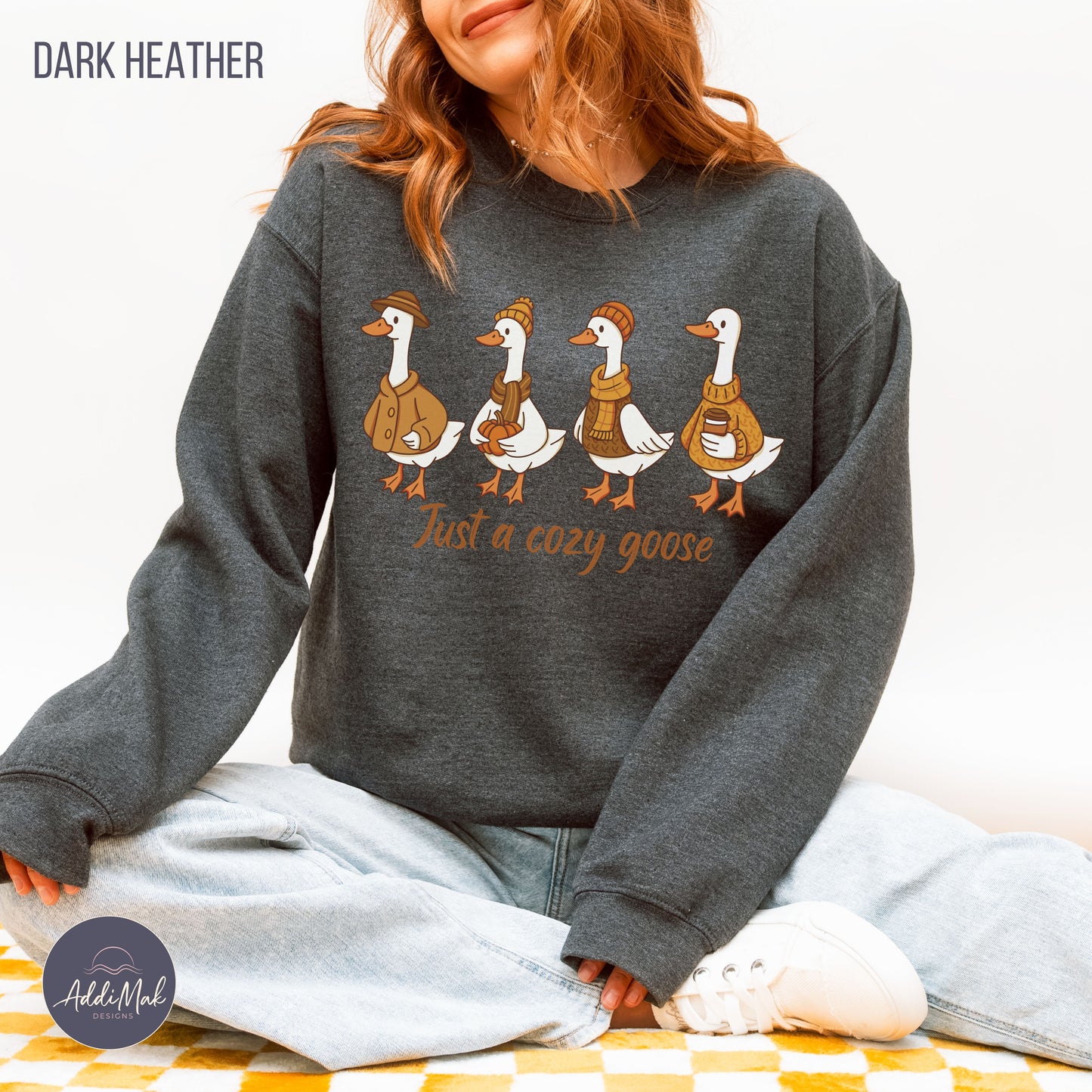 Cozy Goose Sweatshirt Fall Crewneck