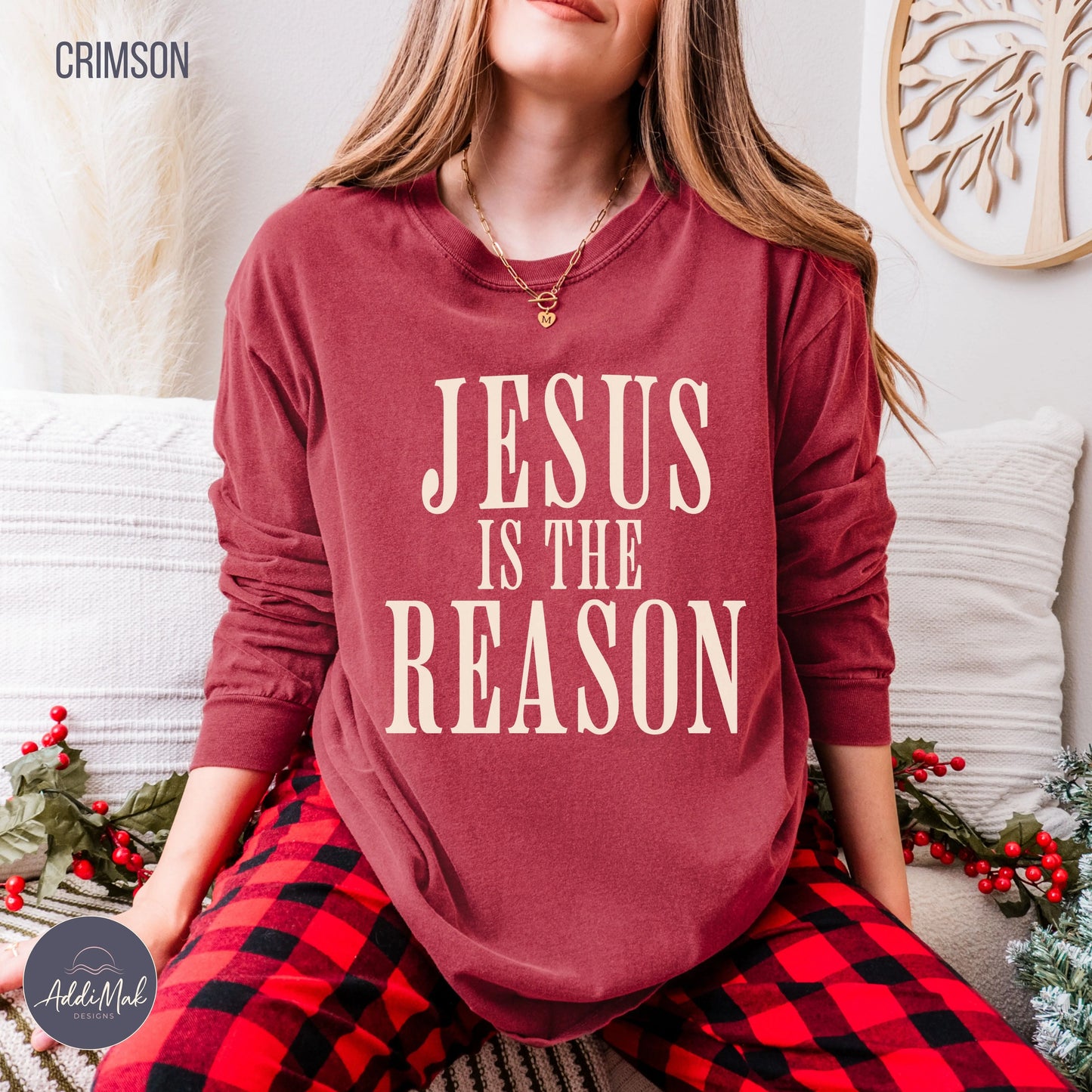 Jesus is the Reason Long Sleeve T-Shirt Printify