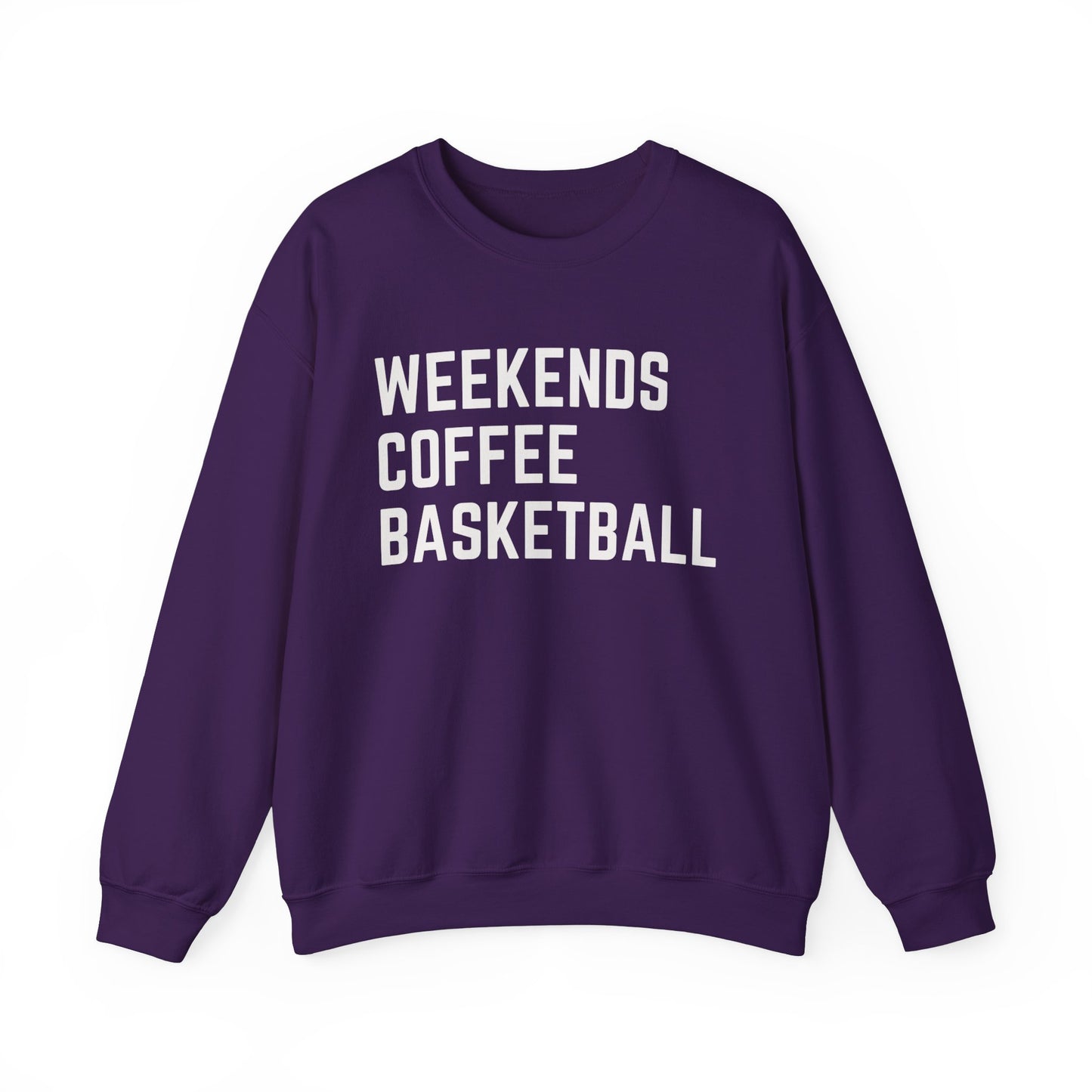Weekends Coffee Basketball Sweatshirt