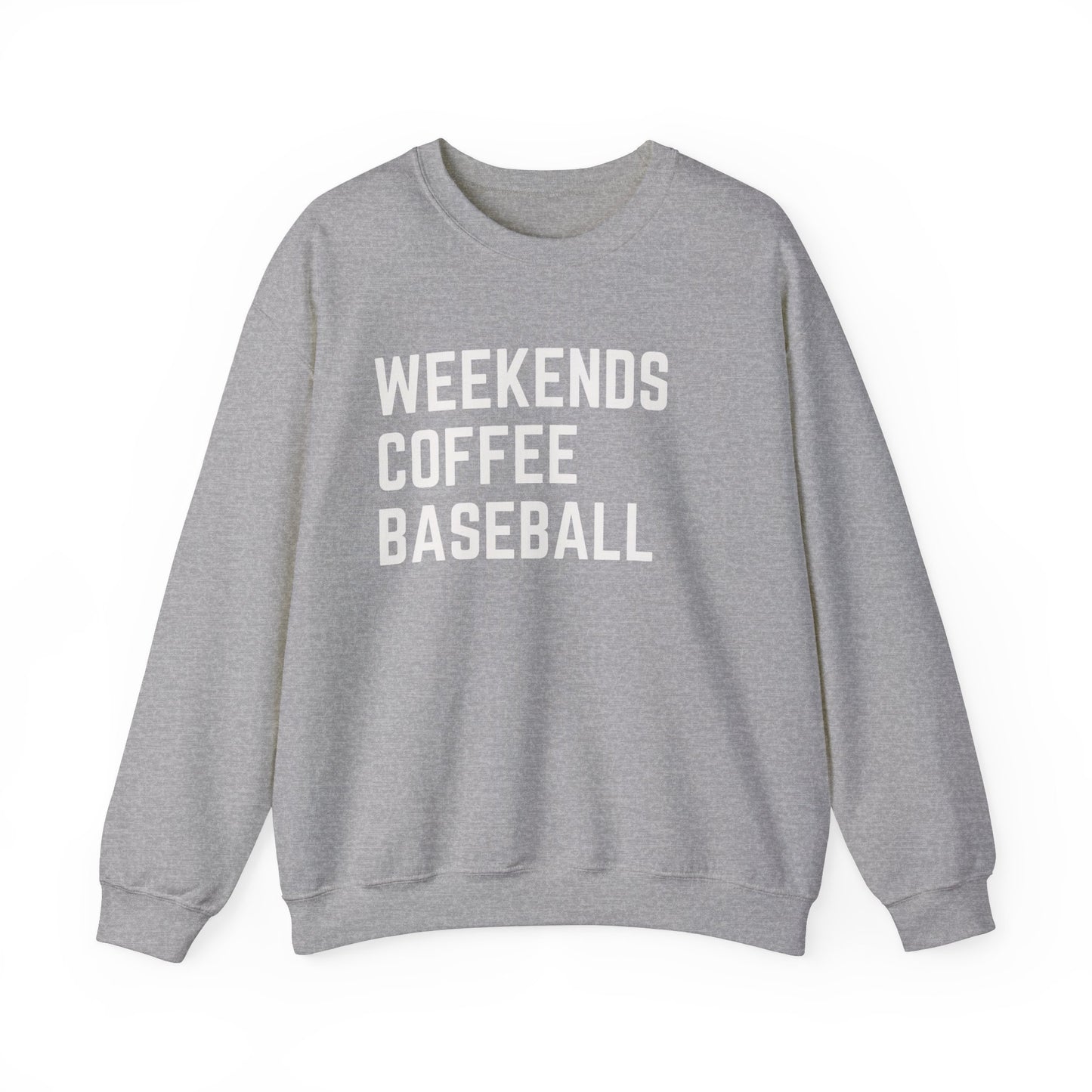 Weekends Coffee Baseball Sweatshirt