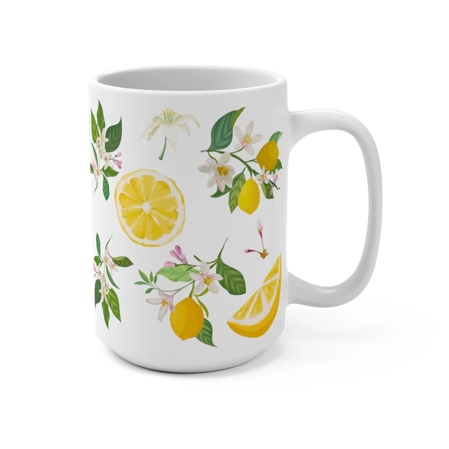 Lemon Citrus Coffee and Tea Ceramic Mug Printify