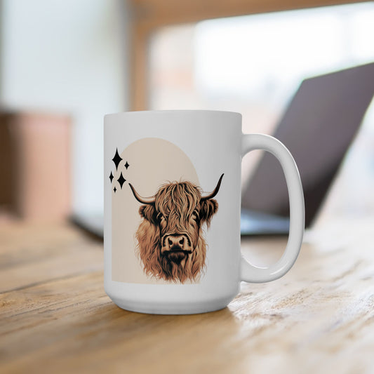 Boho Highland Cow Mug