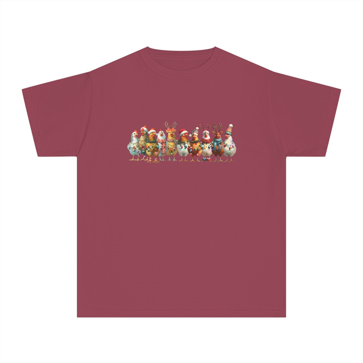 Youth Christmas Chickens T-Shirt