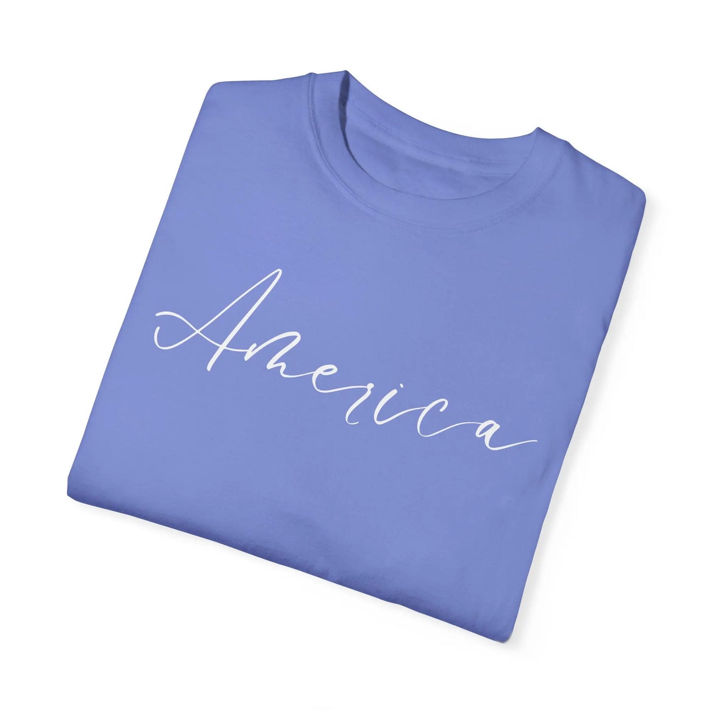 America Script T-shirt Printify