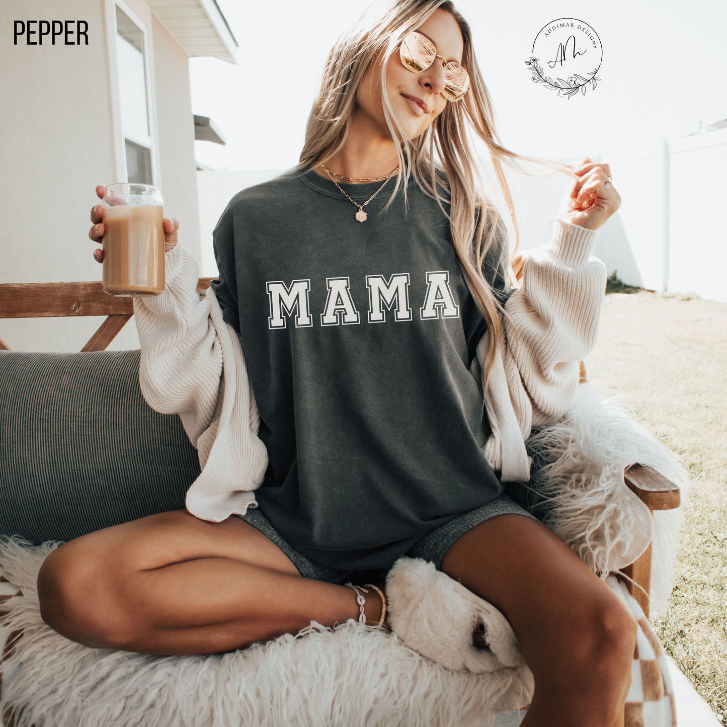 Varsity Outlined MAMA Tee