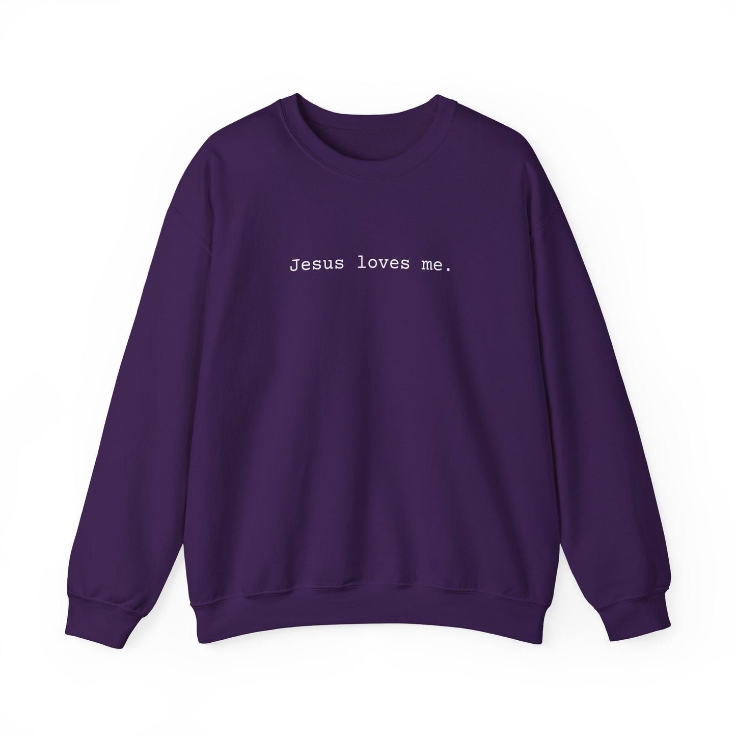Jesus Loves Me Adult Crewneck Sweatshirt