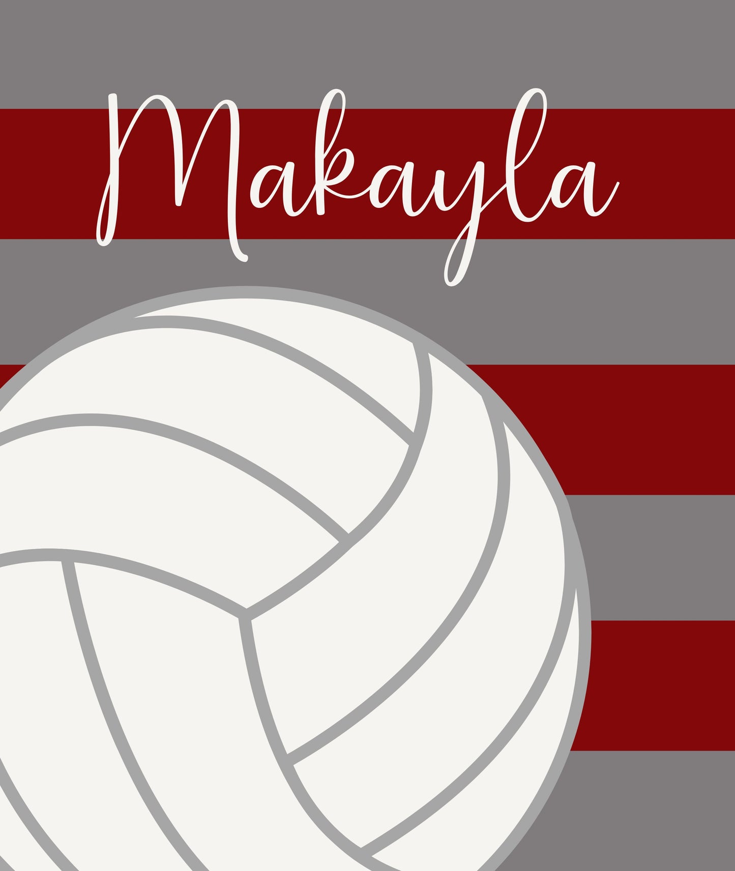 Custom Volleyball Blanket