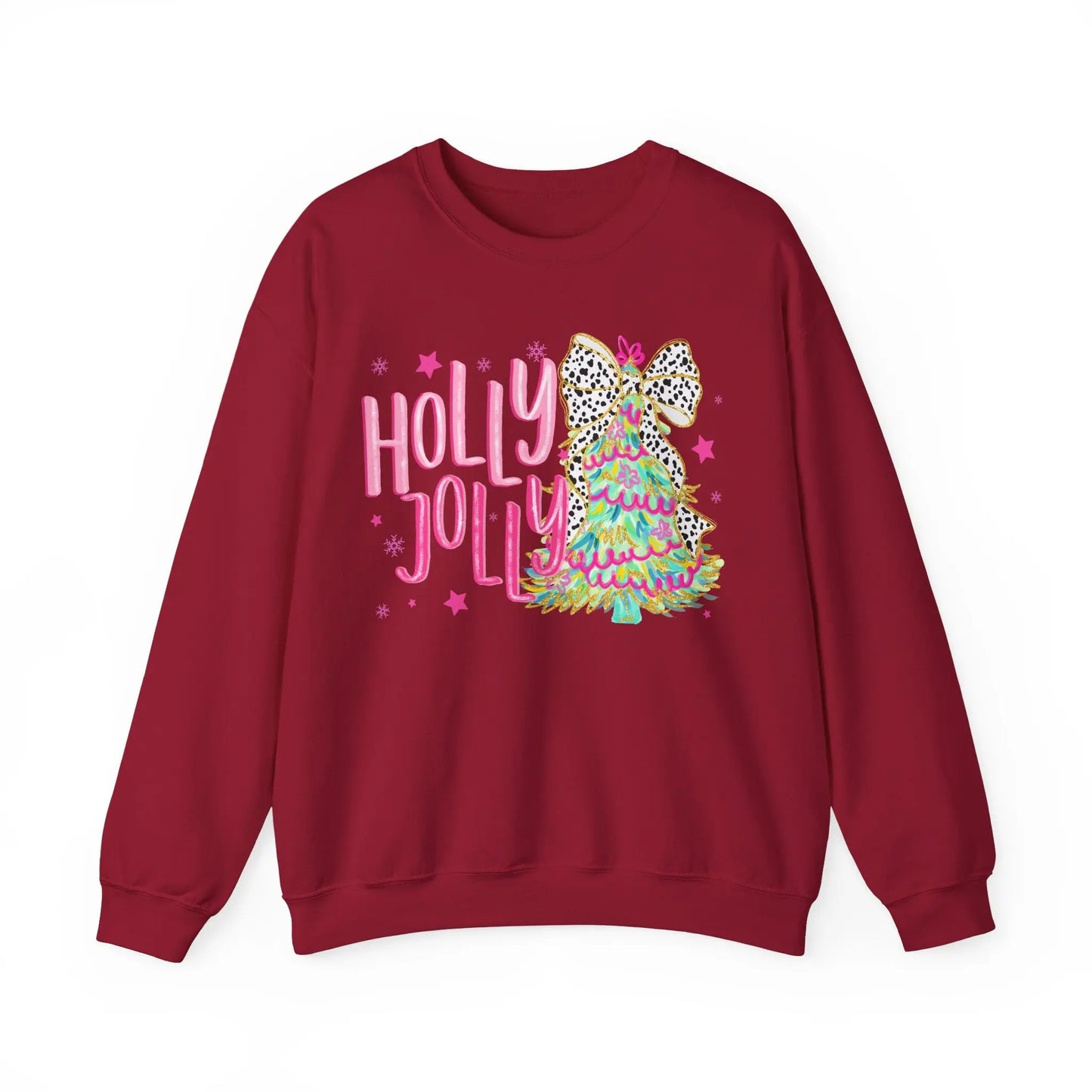 Holly Jolly Christmas Crewneck Sweatshirt Printify