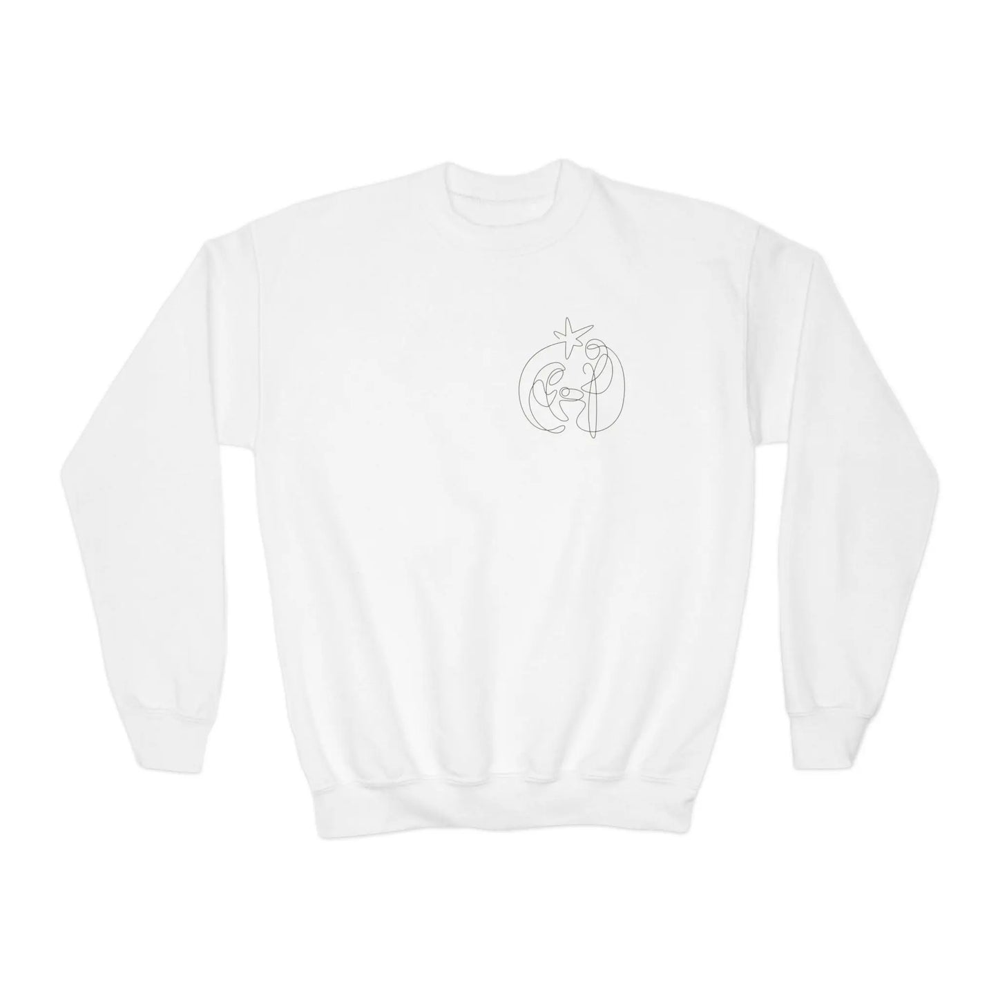 Youth A Thrill of Hope - Nativity Scene Sweatshirt Printify