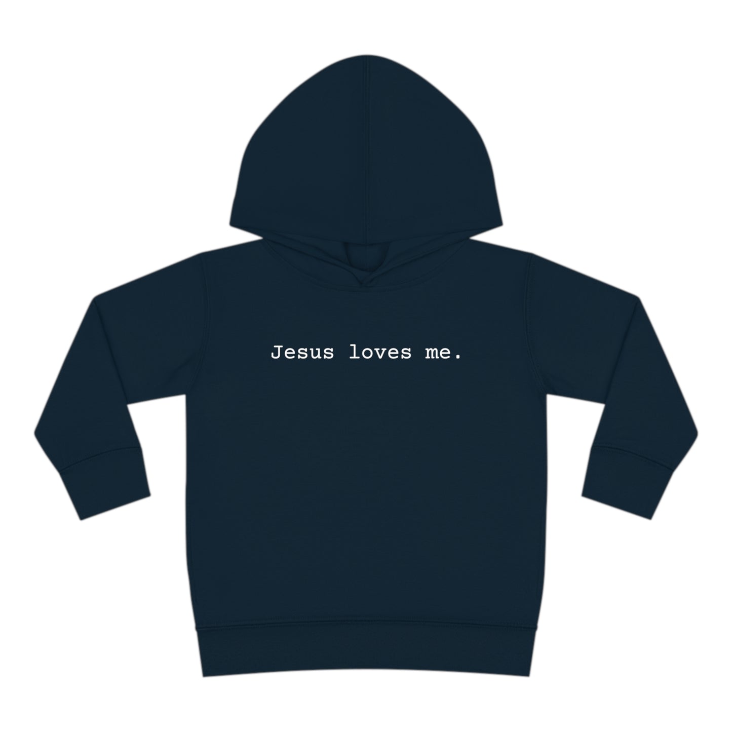 Jesus Loves Me Toddler Pullover Fleece Hoodie