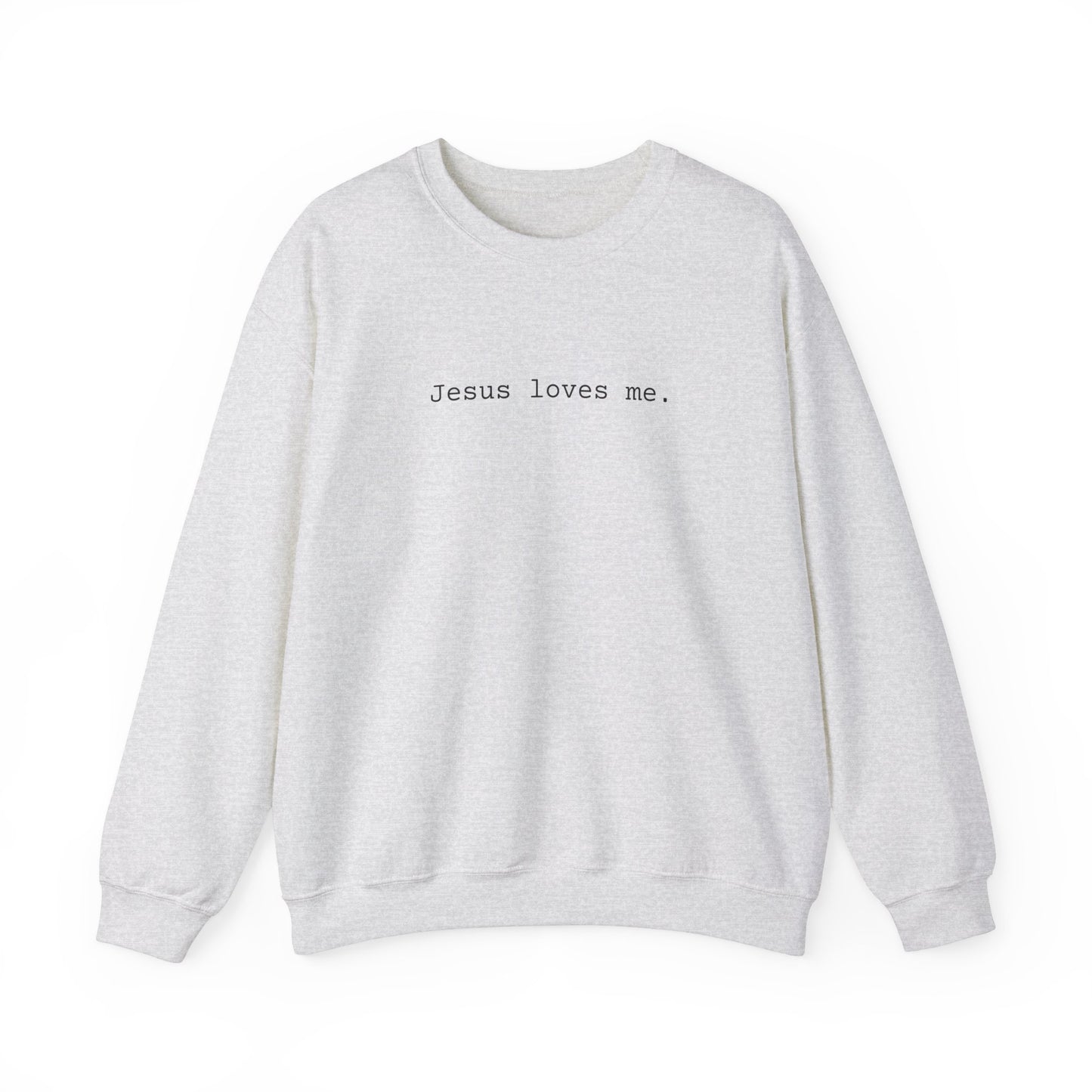 Jesus Loves Me Adult Crewneck Sweatshirt