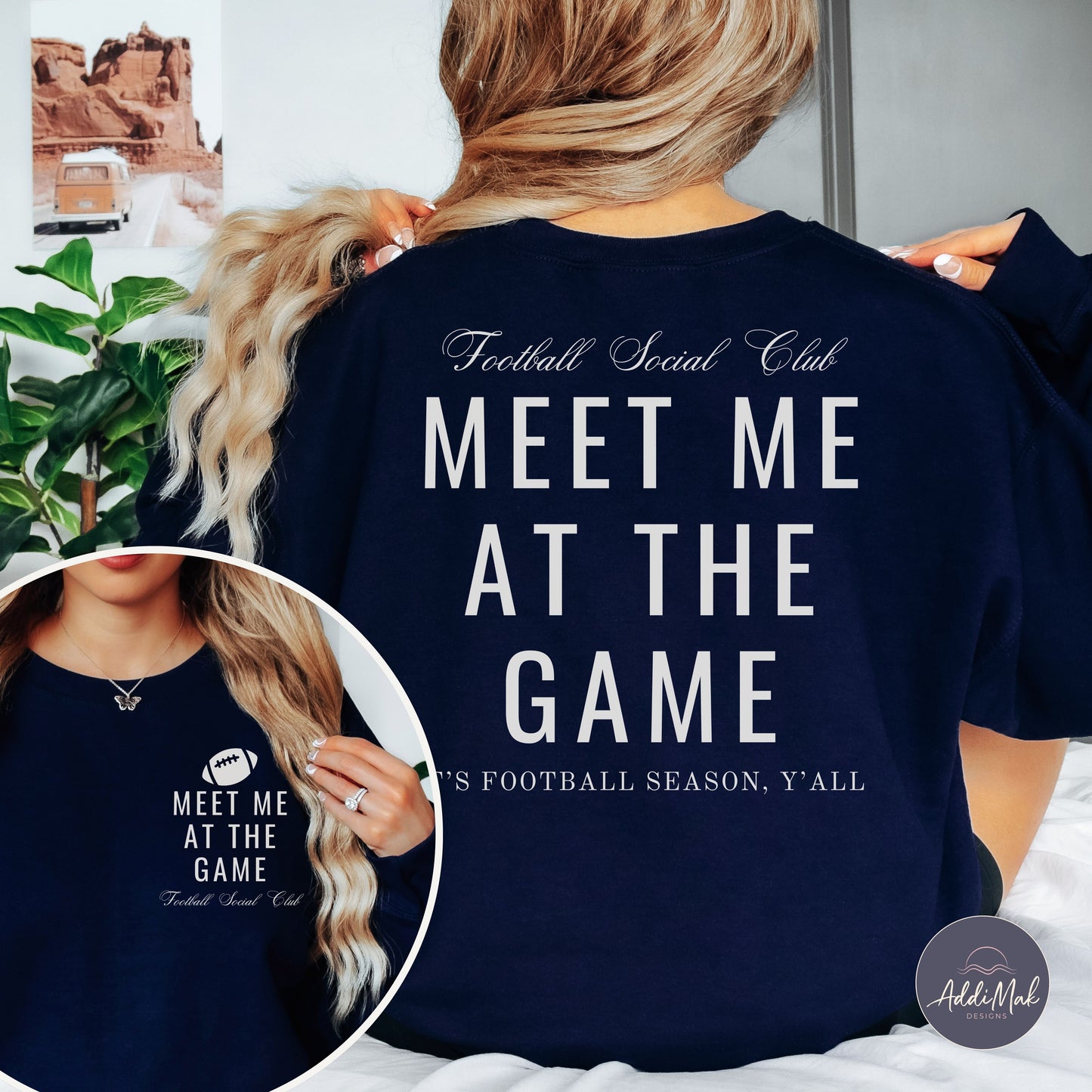 Meet Me At The Game Football Social Club Sweatshirt
