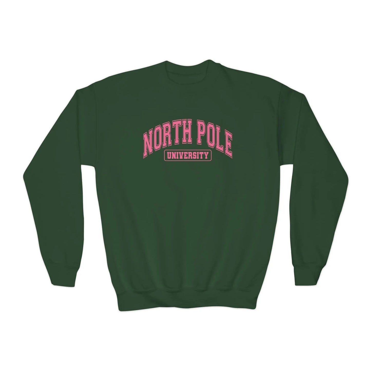 Youth North Pole University Sweatshirt Printify