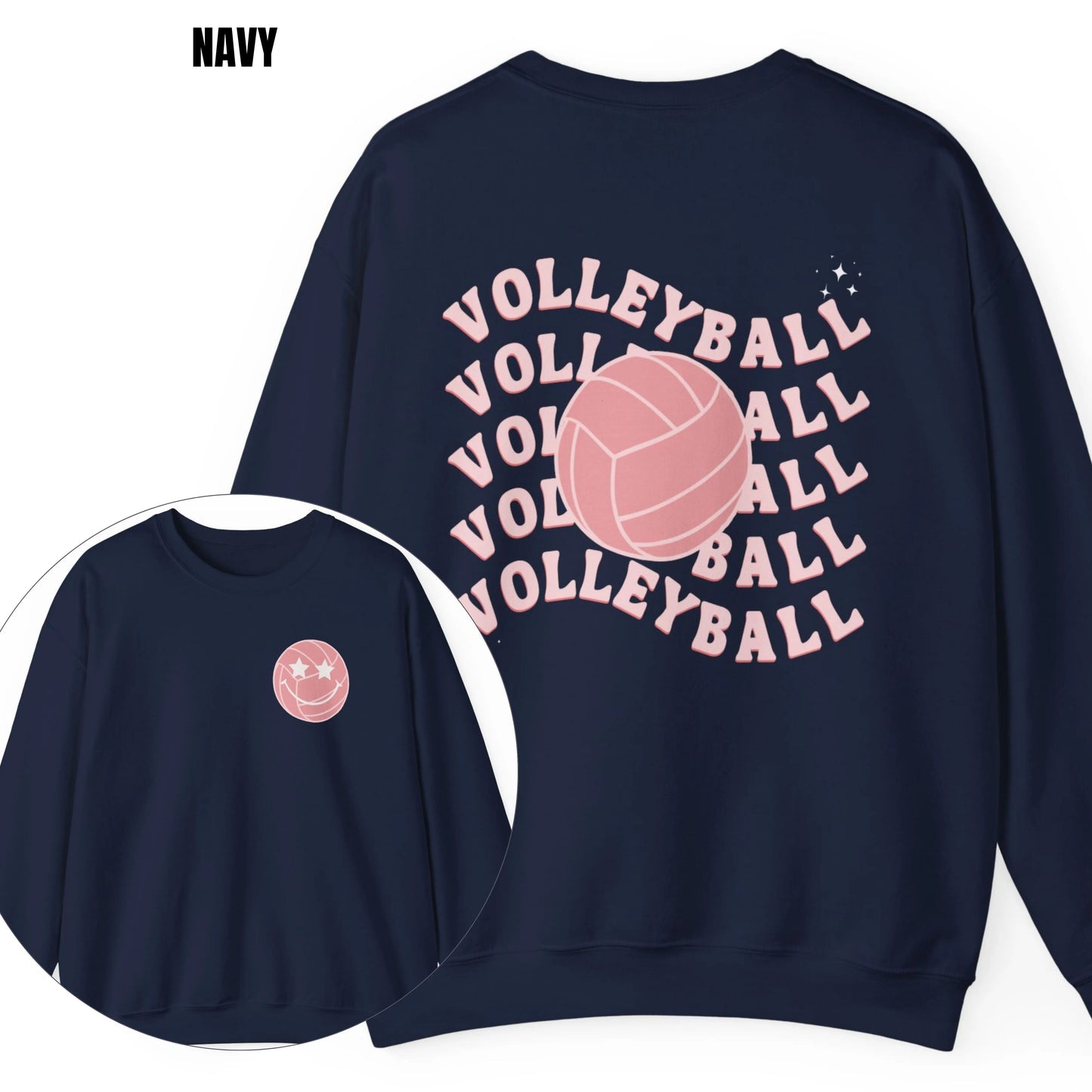 Retro Volleyball Wave Sweatshirt Printify