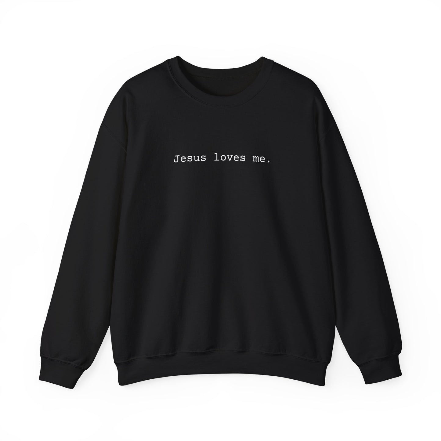 Jesus Loves Me Adult Crewneck Sweatshirt
