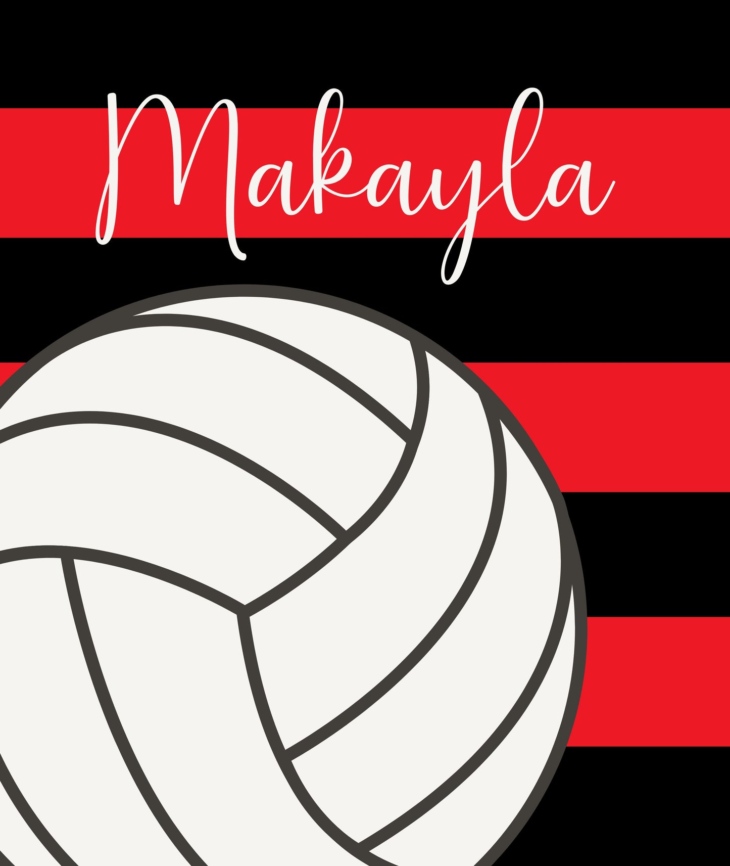 Custom Volleyball Blanket