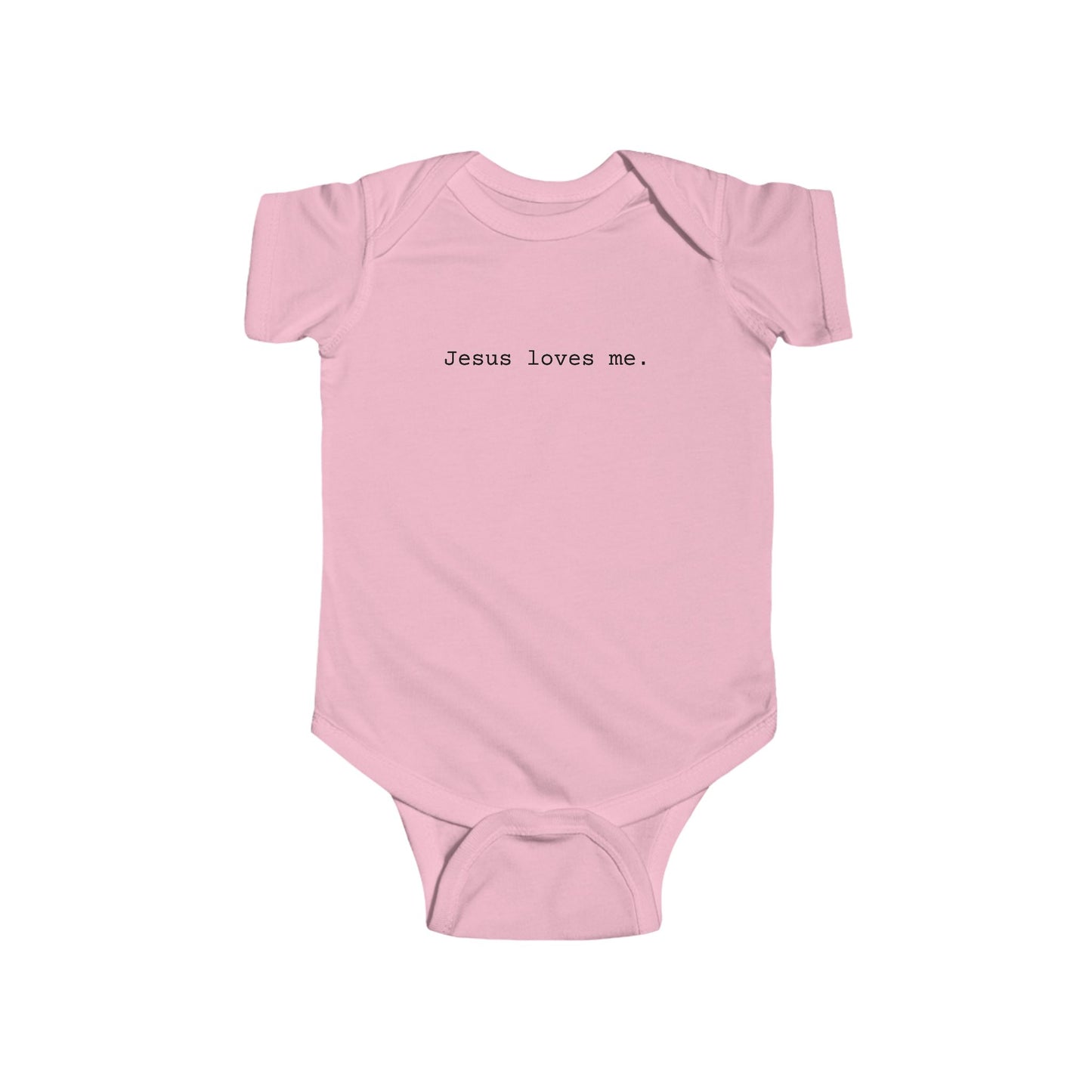Jesus Loves Me Infant Fine Jersey Bodysuit