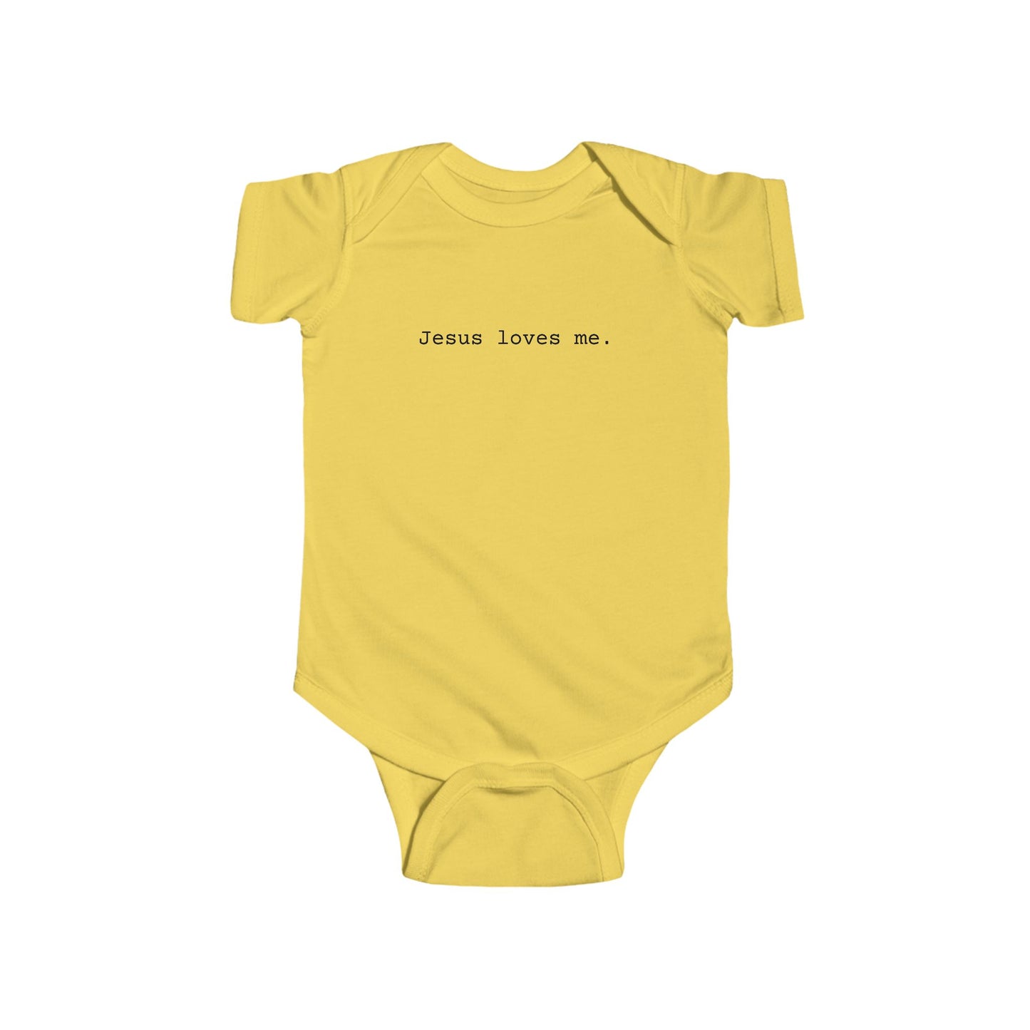 Jesus Loves Me Infant Fine Jersey Bodysuit