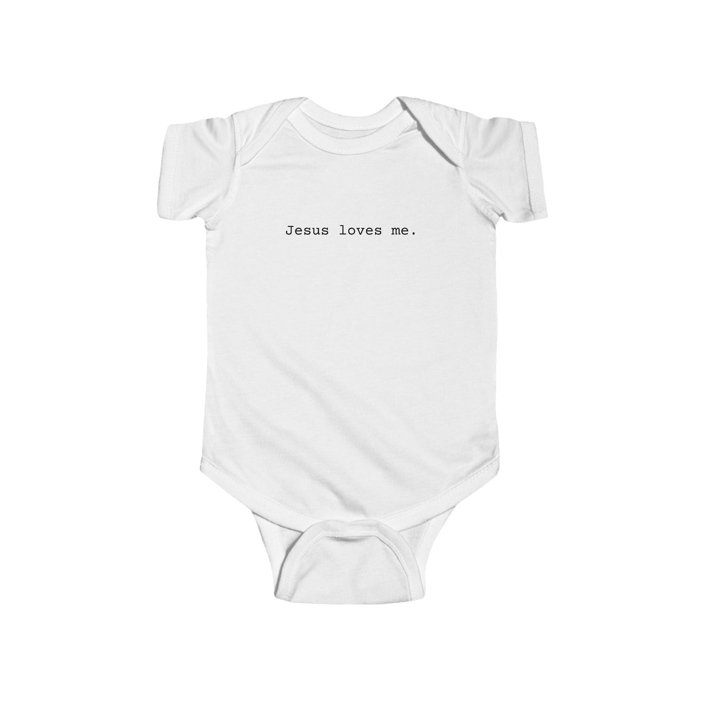 Jesus Loves Me Infant Fine Jersey Bodysuit