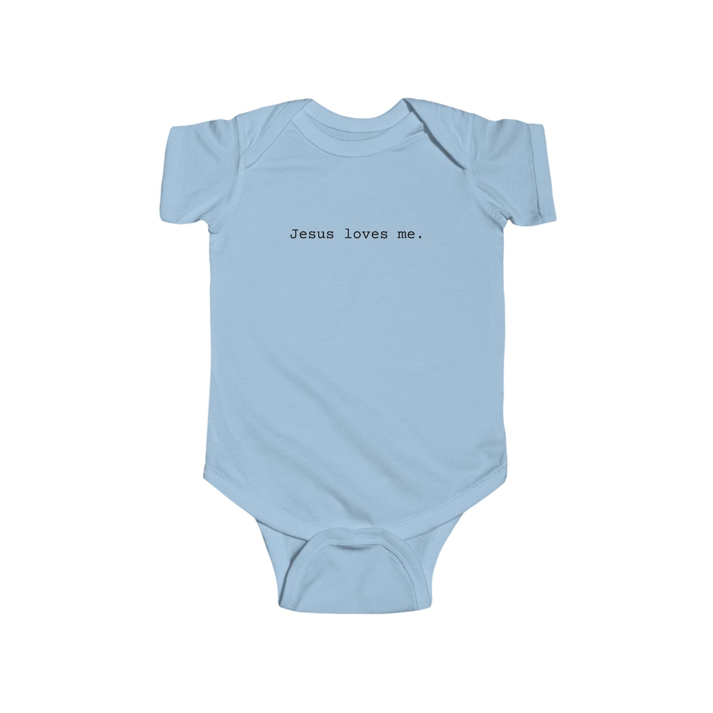 Jesus Loves Me Infant Fine Jersey Bodysuit