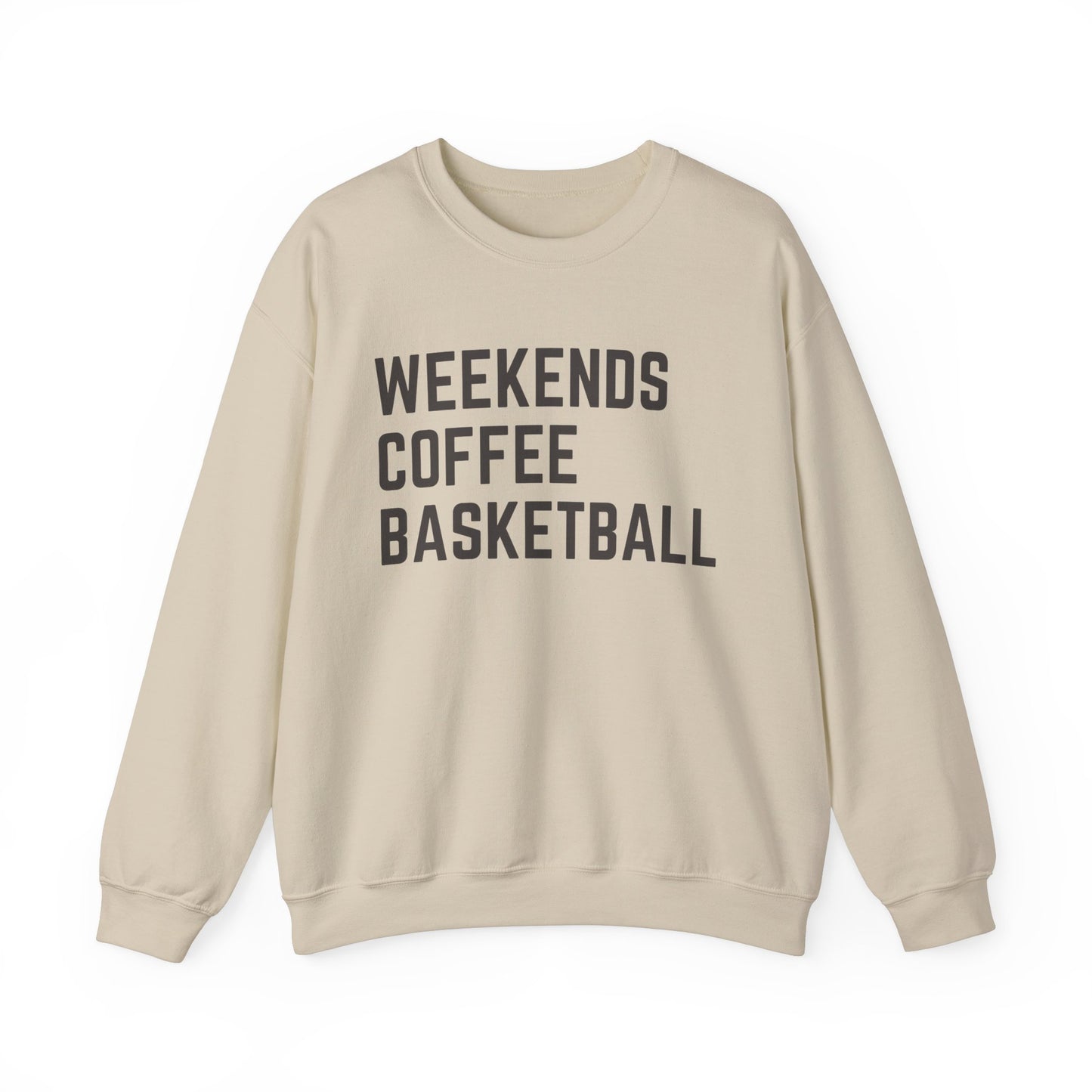 Weekends Coffee Basketball Sweatshirt