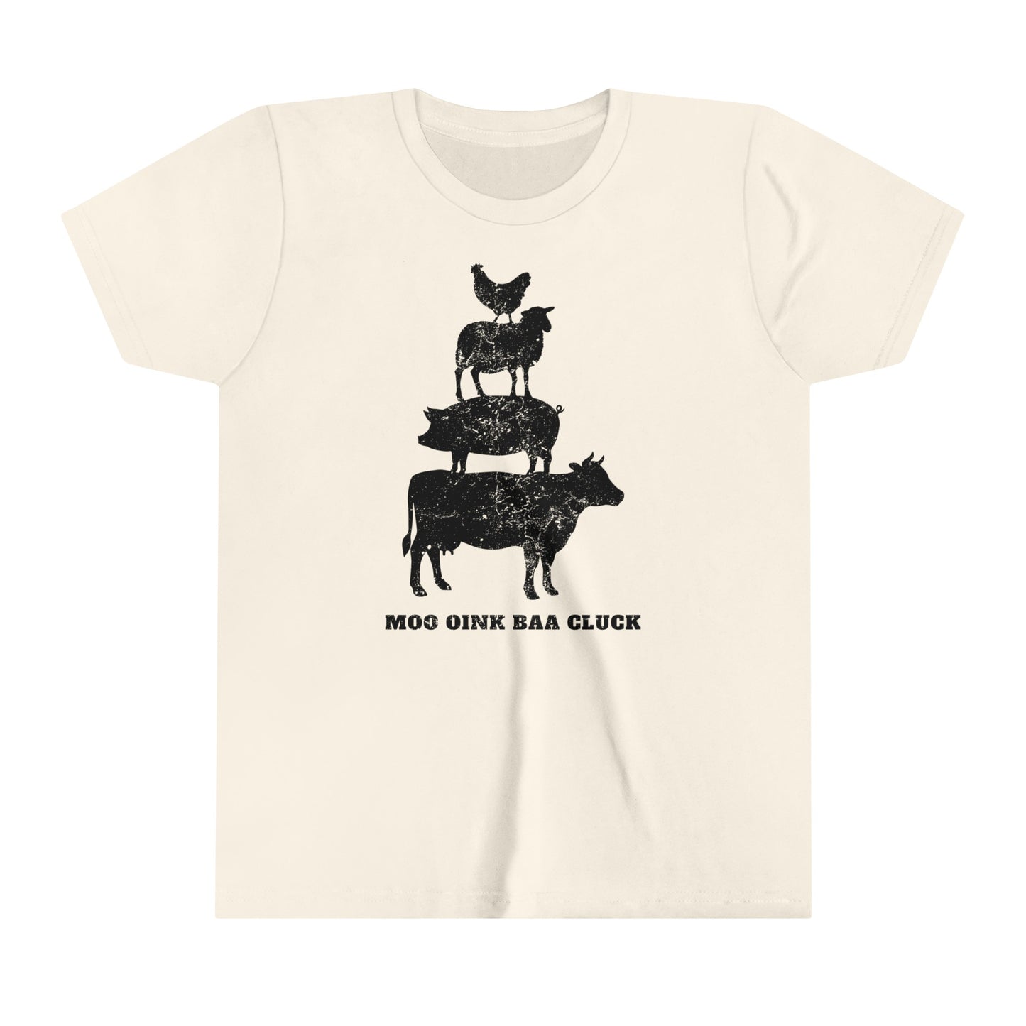 Moo Oink Baa Cluck Farm Kids Tee