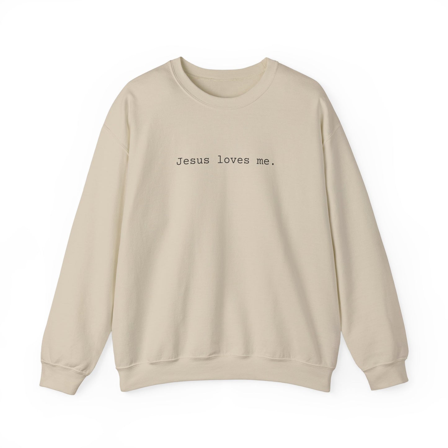 Jesus Loves Me Adult Crewneck Sweatshirt