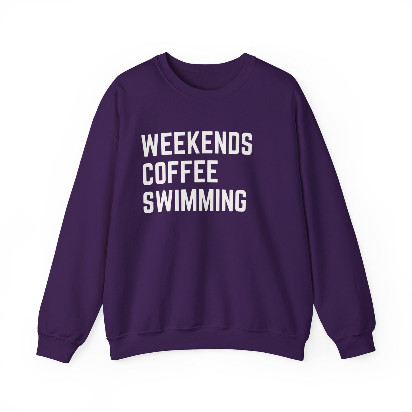 Weekends Coffee Swimming Sweatshirt