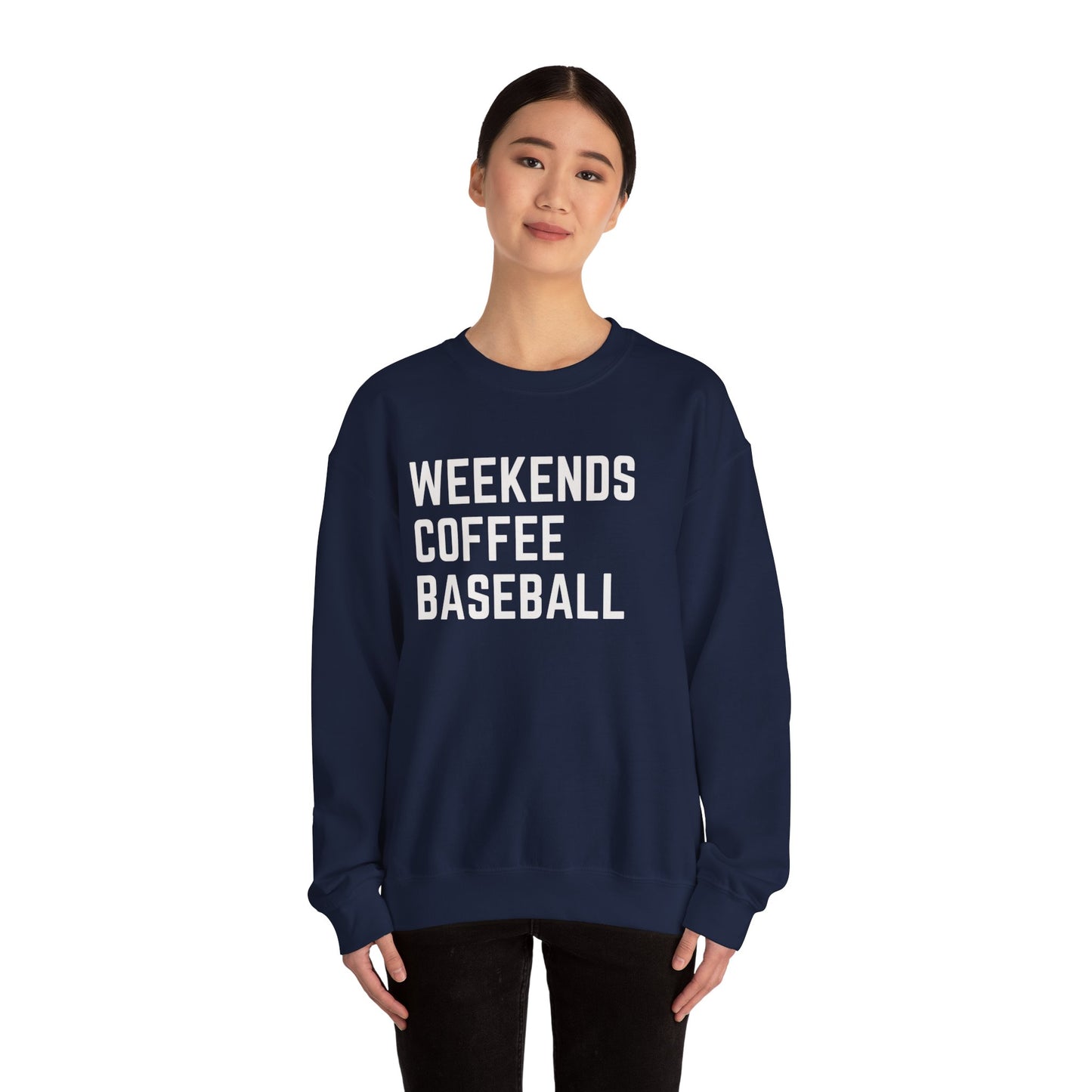 Weekends Coffee Baseball Sweatshirt