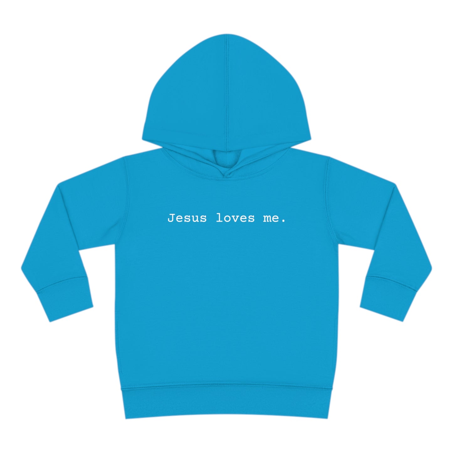 Jesus Loves Me Toddler Pullover Fleece Hoodie