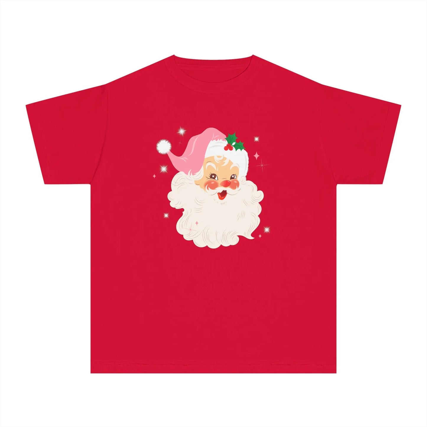 Youth Vintage Cheerful Santa T-Shirt Printify