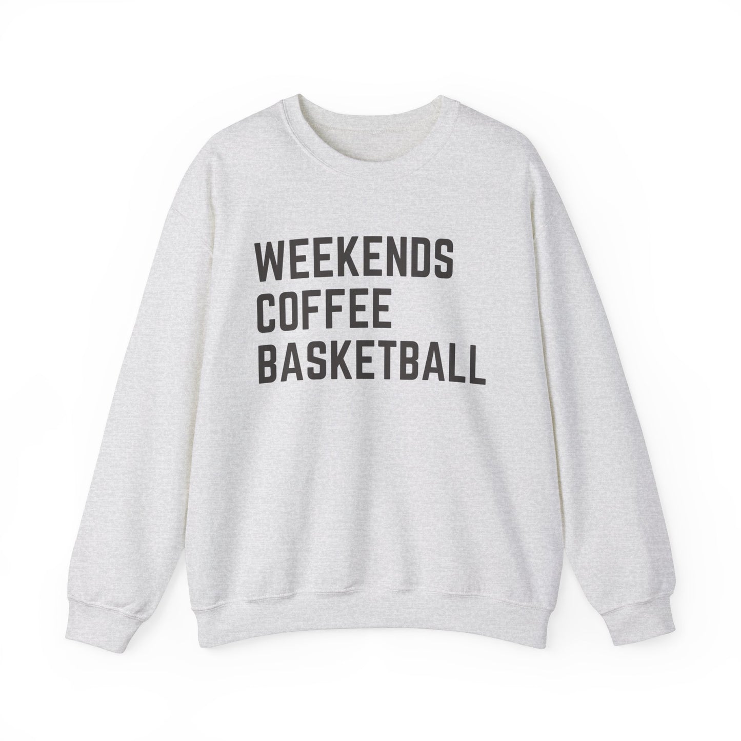 Weekends Coffee Basketball Sweatshirt