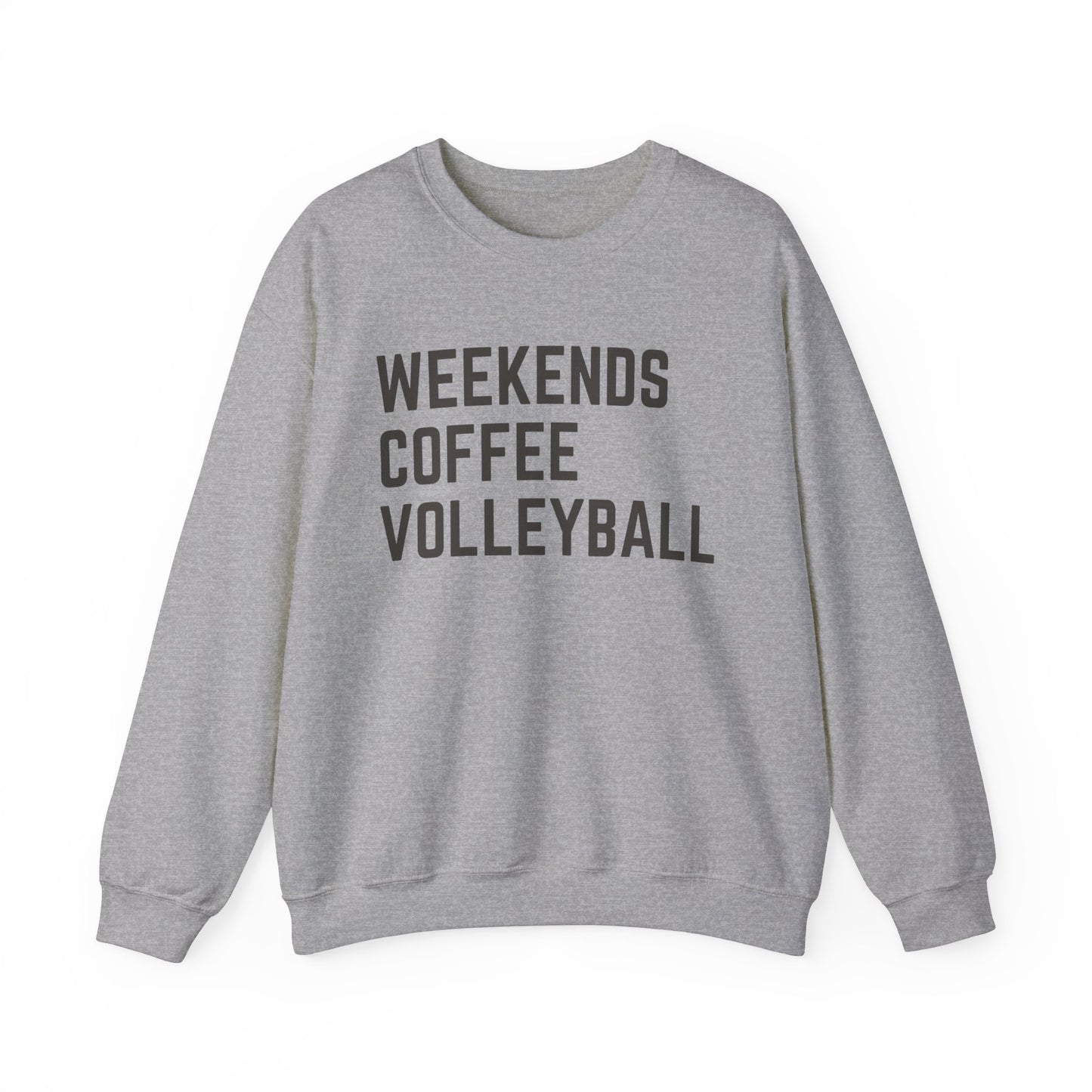 Weekends Coffee Volleyball Sweatshirt
