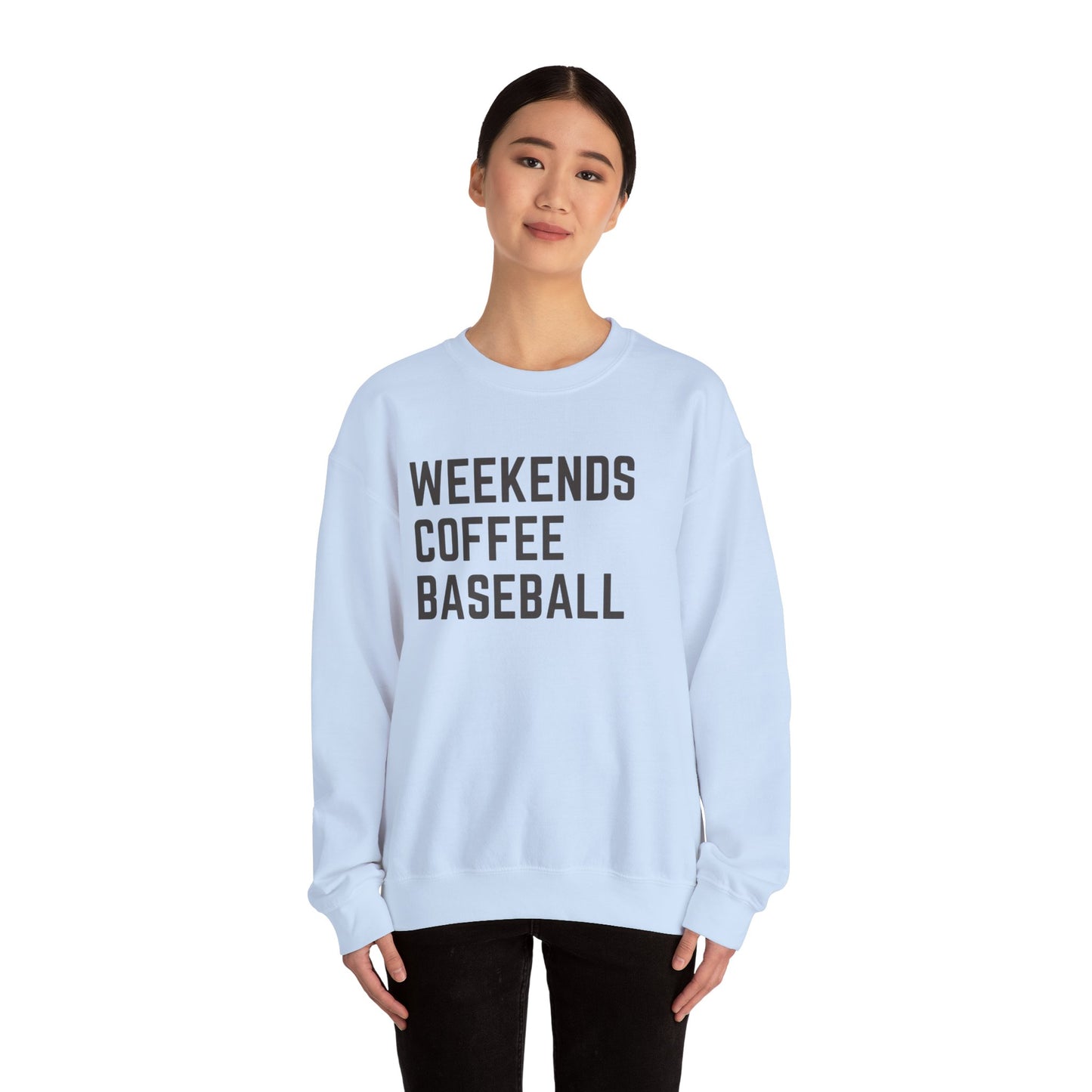 Weekends Coffee Baseball Sweatshirt