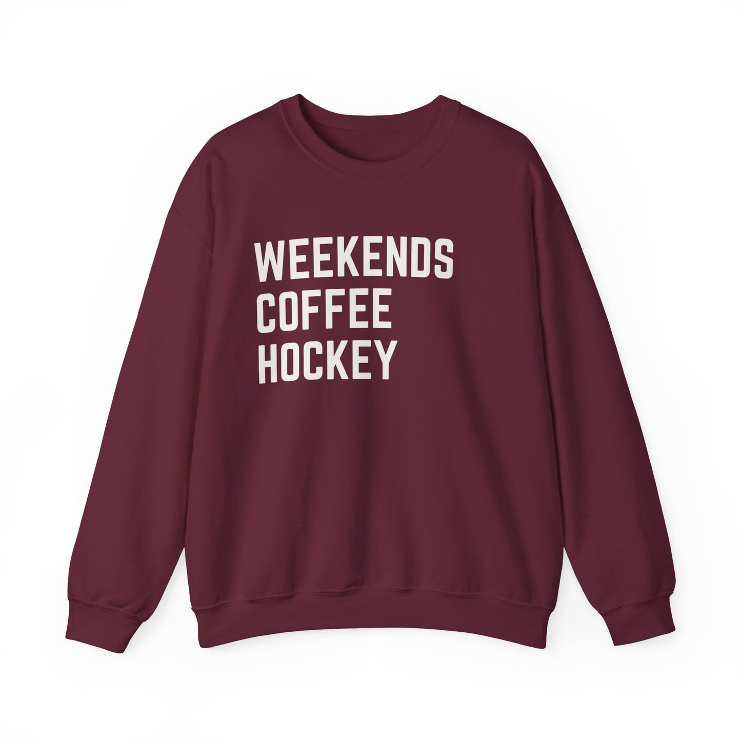 Weekends Coffee Hockey Sweatshirt