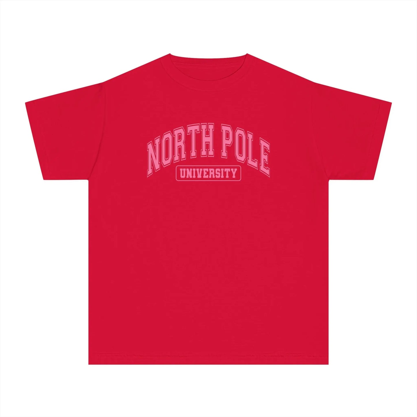 Youth North Pole University T-Shirt Printify