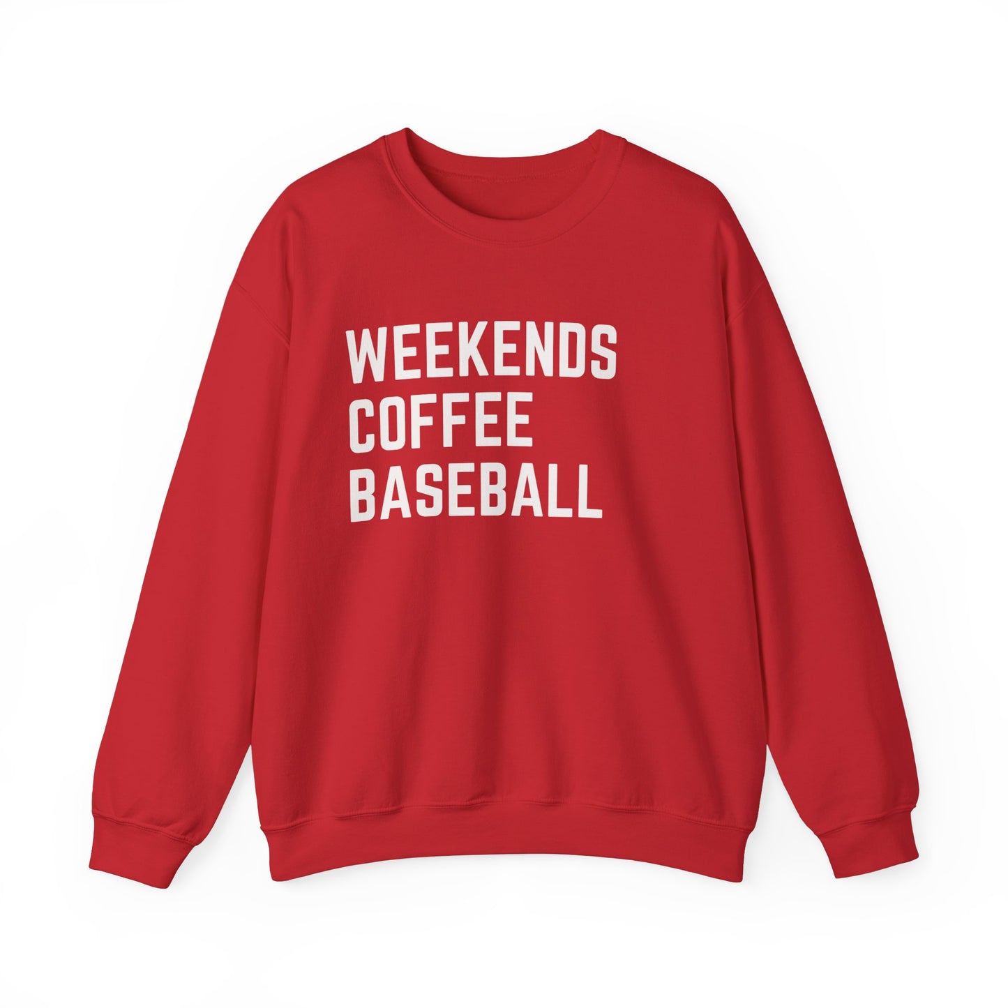 Weekends Coffee Baseball Sweatshirt