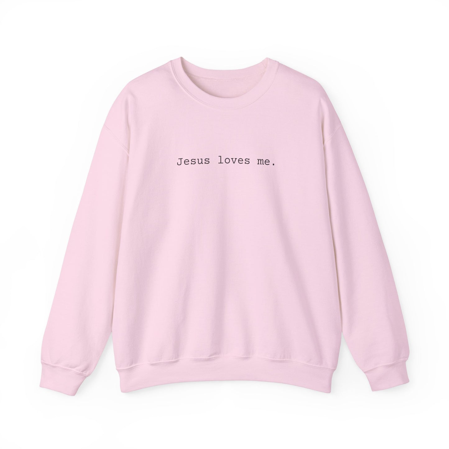 Jesus Loves Me Adult Crewneck Sweatshirt