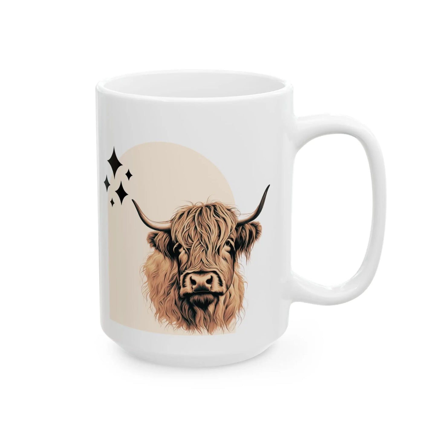 Boho Highland Cow Mug Printify