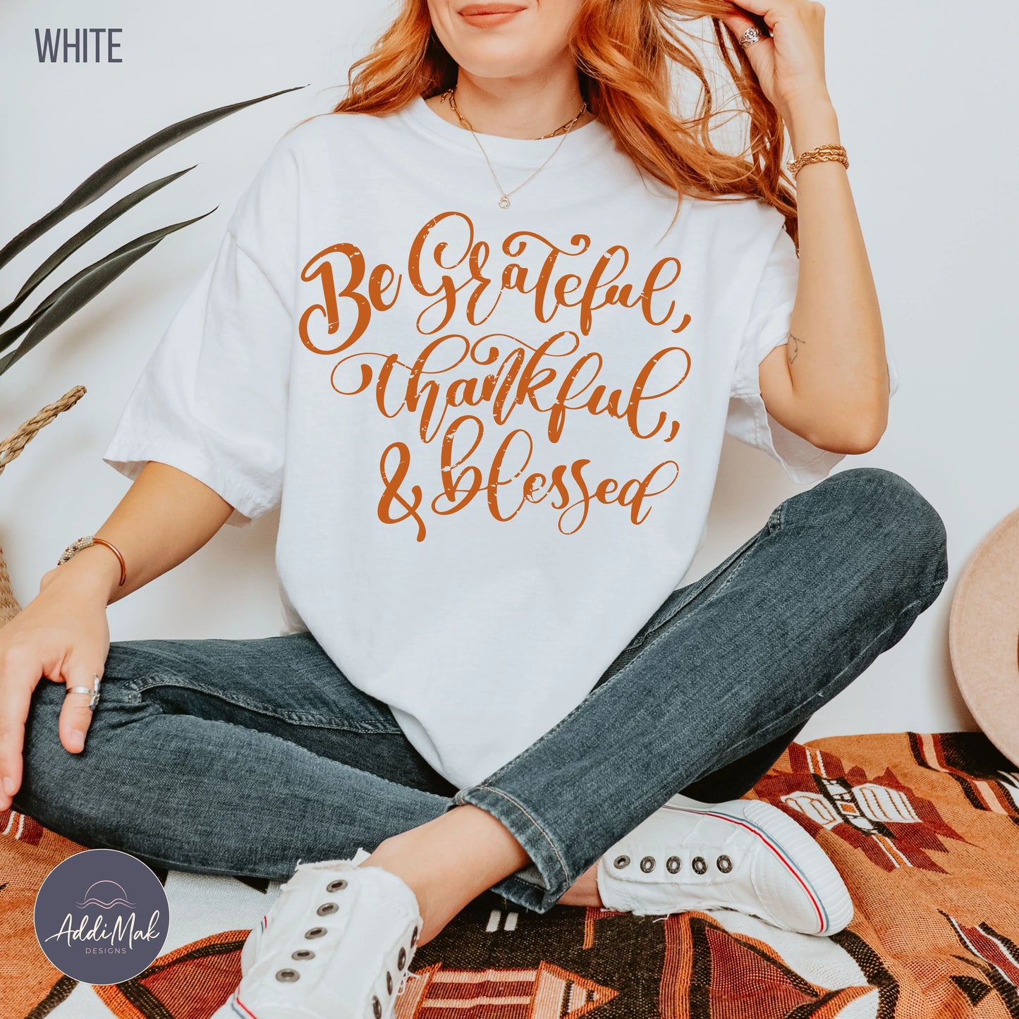 Be Grateful Thankful and Blessed T-Shirt Printify