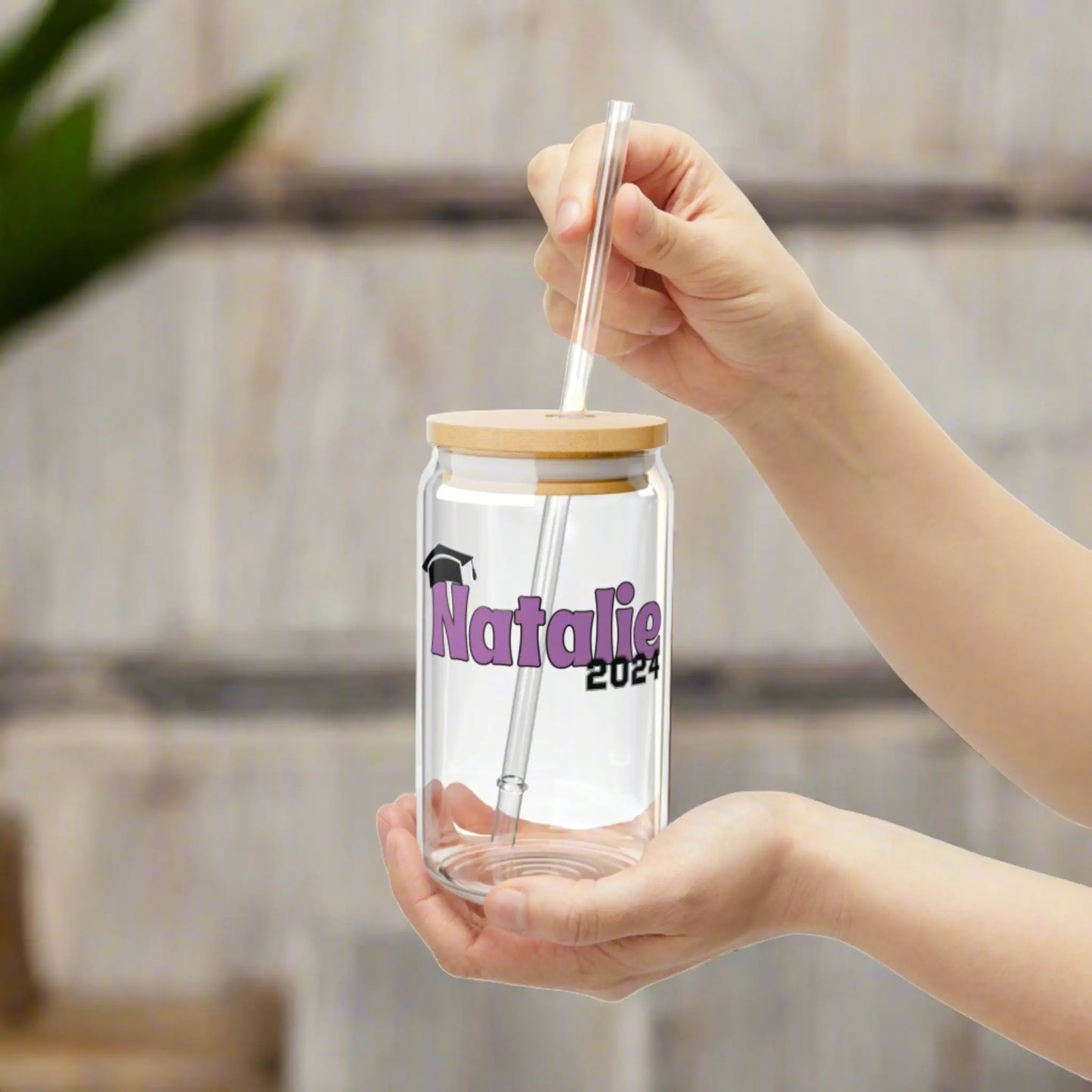 Graduation Class of 2024 Can Glass Iced Coffee Cup Printify