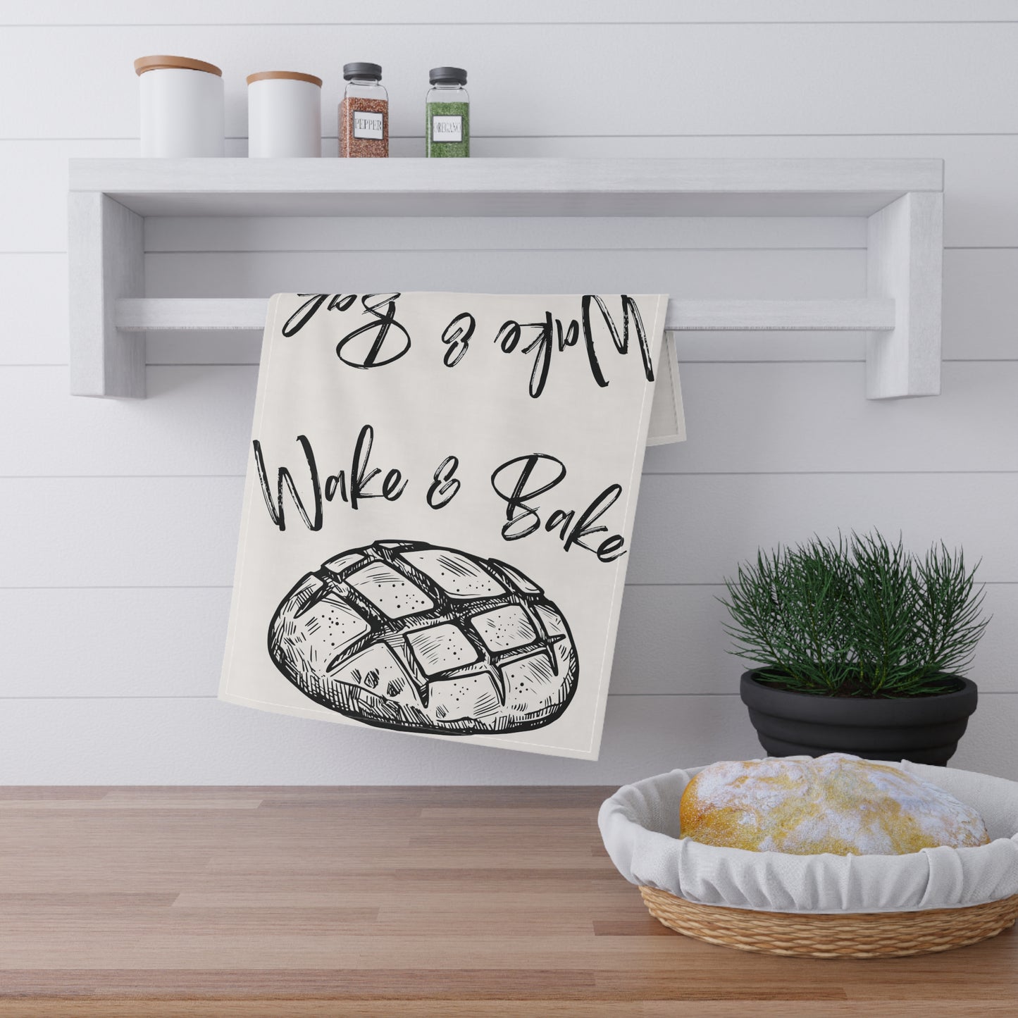 Wake and Bake Sourdough Kitchen Tea Towel