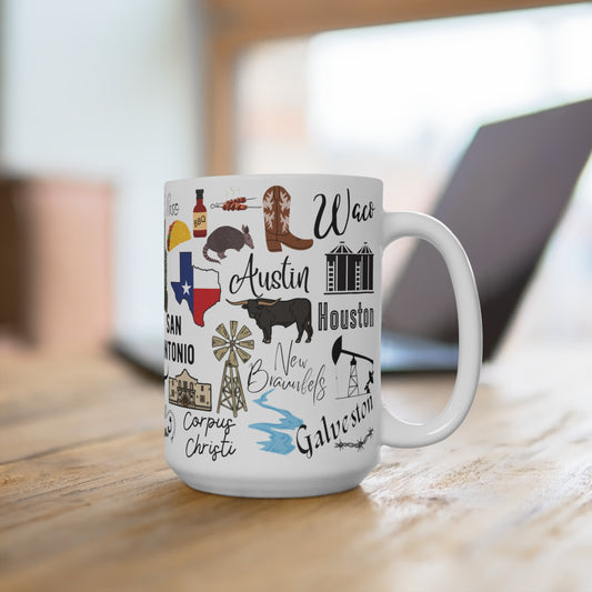 All Things Texas Coffee and Tea Ceramic Mug