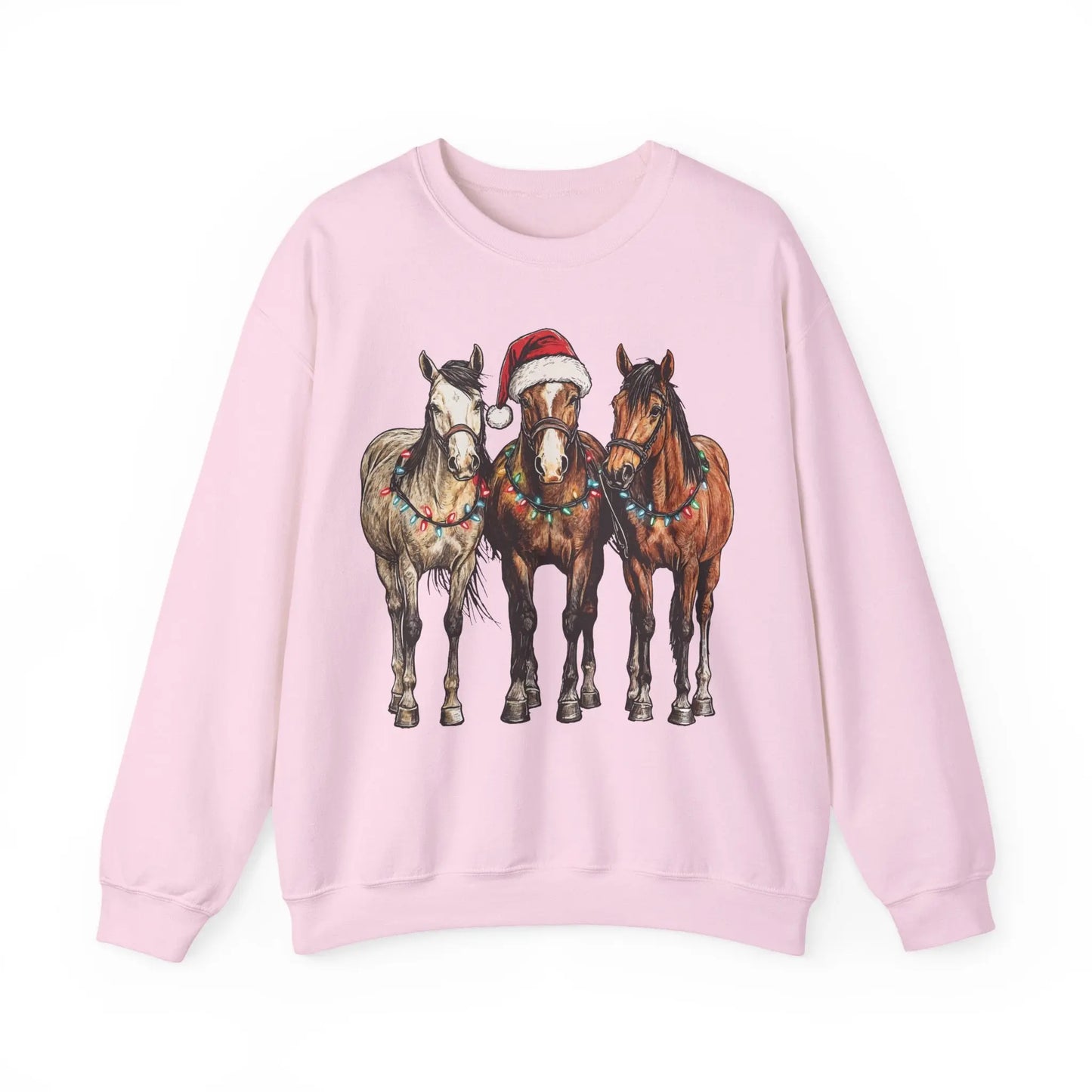 Christmas Horse Sweatshirt Printify